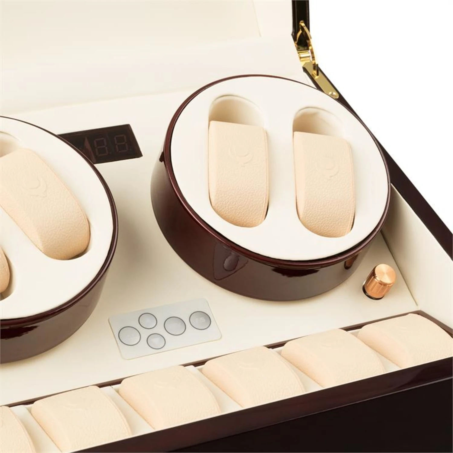 Old Marshall Uhrenbeweger Schaukasten Vitrine 10 Uhren Watch Winder – Bild 3