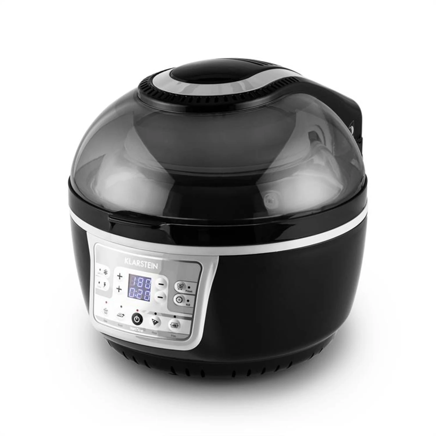 VitAir Turbo Heißluftfritteuse Grau-schwarz 1400W Grillen Backen 9l – Bild 7