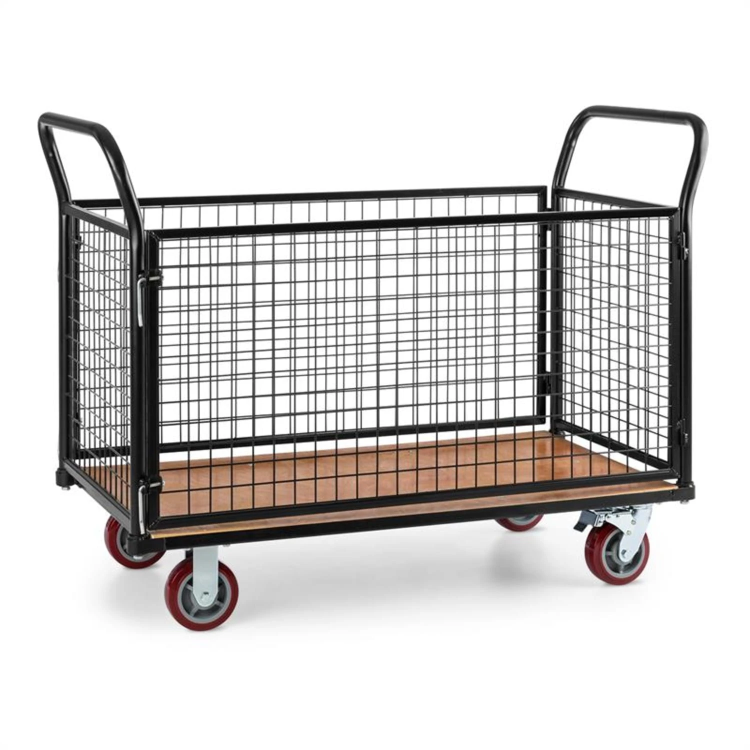 Loadster Gitterwagen Rollwagen Magazinwagen Max.500kg Holzboden