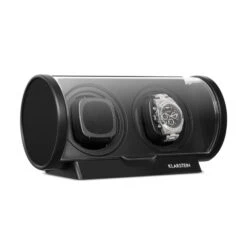 Lugano Uhrenbeweger Kunststoff 2 Uhren 4 Modi Schwarz