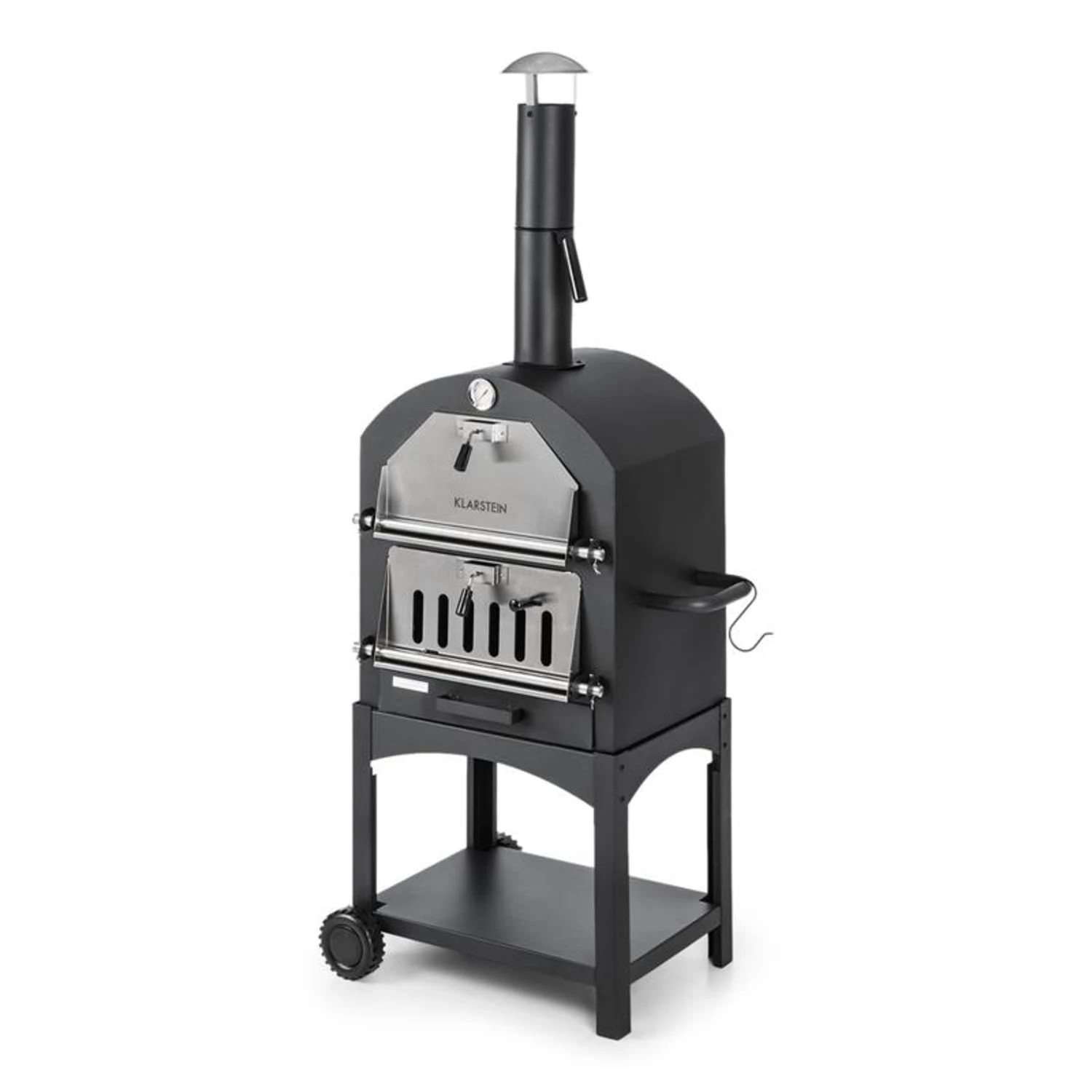 Pizzaiolo Perfetto Pizzaofen 30,5x30,5cm Echtstein 1,2mm Stahl Mobil – Bild 11