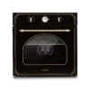 Victoria Einbaubackofen Retro-Design 9 Funktionen 50-250°C Schwarz