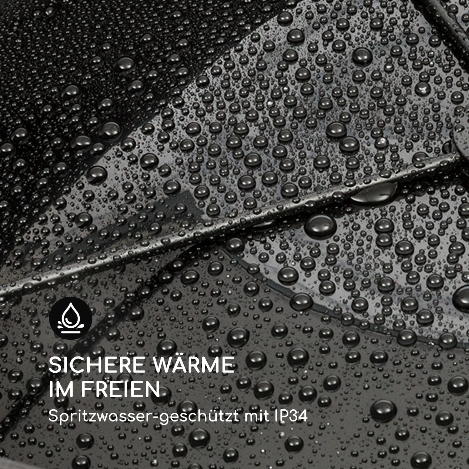 Venice Heat Stand Infrarot-Heizstrahler 1000/2000W Carbon IP34 – Bild 5