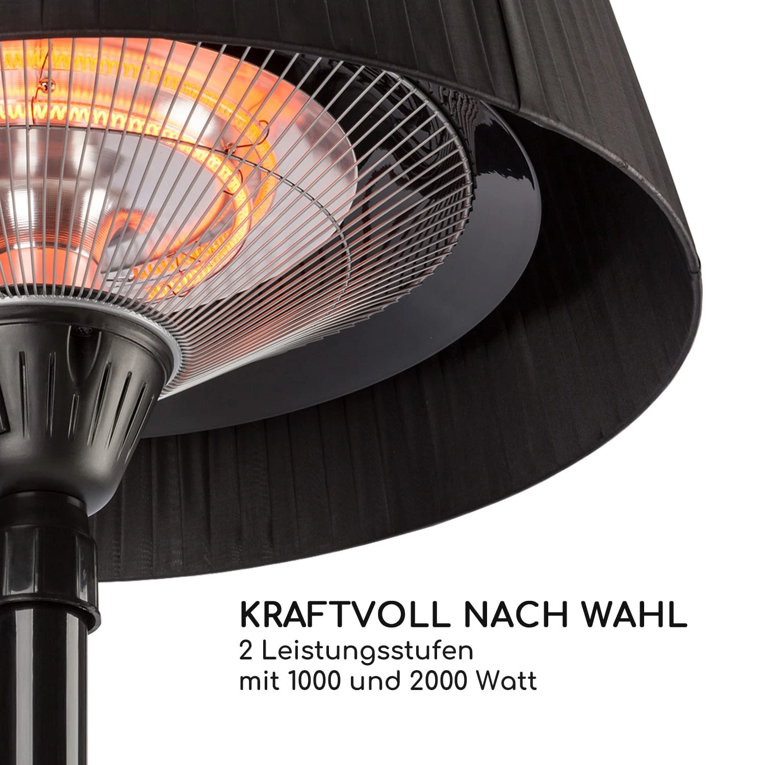 Venice Heat Stand Infrarot-Heizstrahler 1000/2000W Carbon IP34 – Bild 8