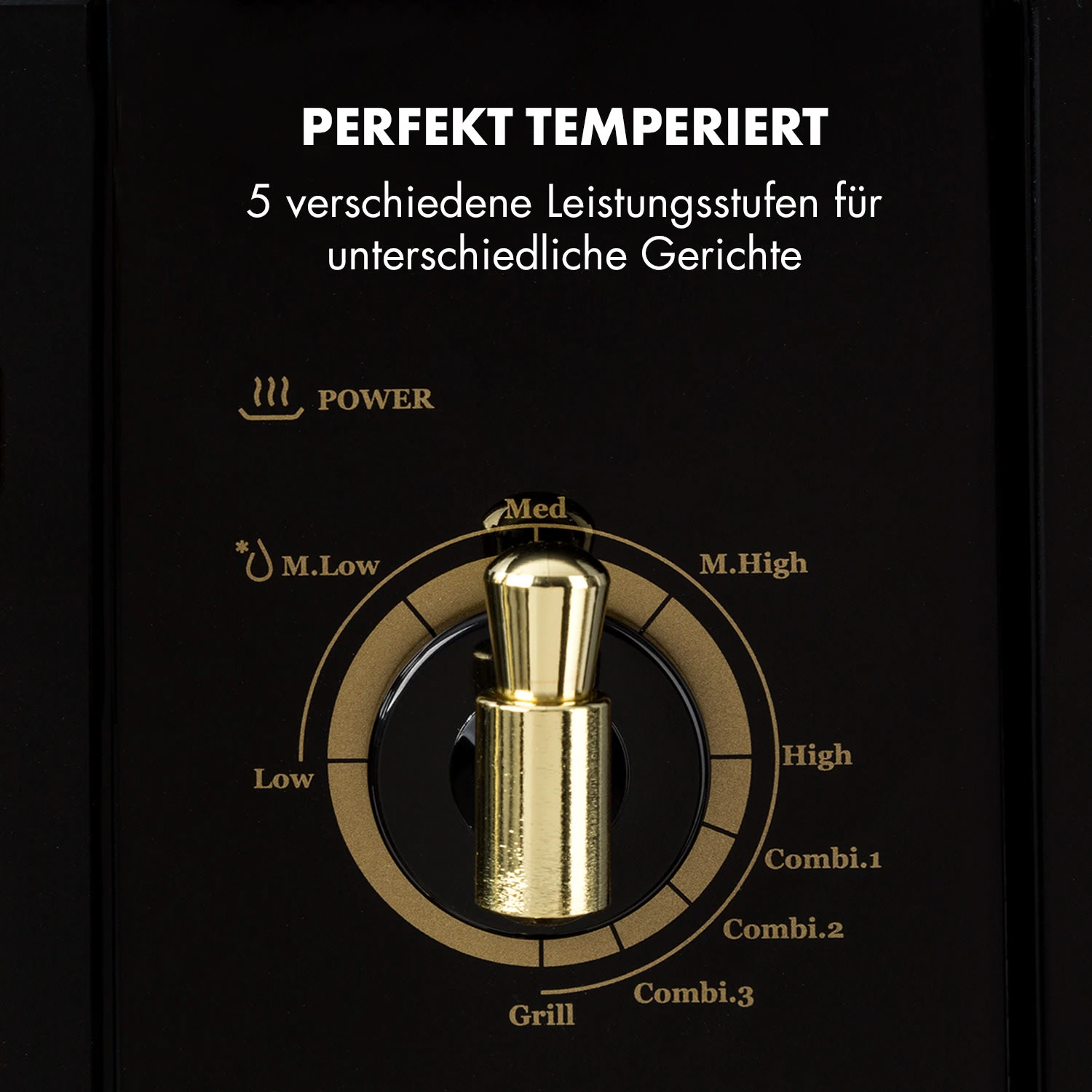 Victoria 20 Einbau-Mikrowelle, 20 L, 800 W, Grill: 1000 W, Schwarz – Bild 5