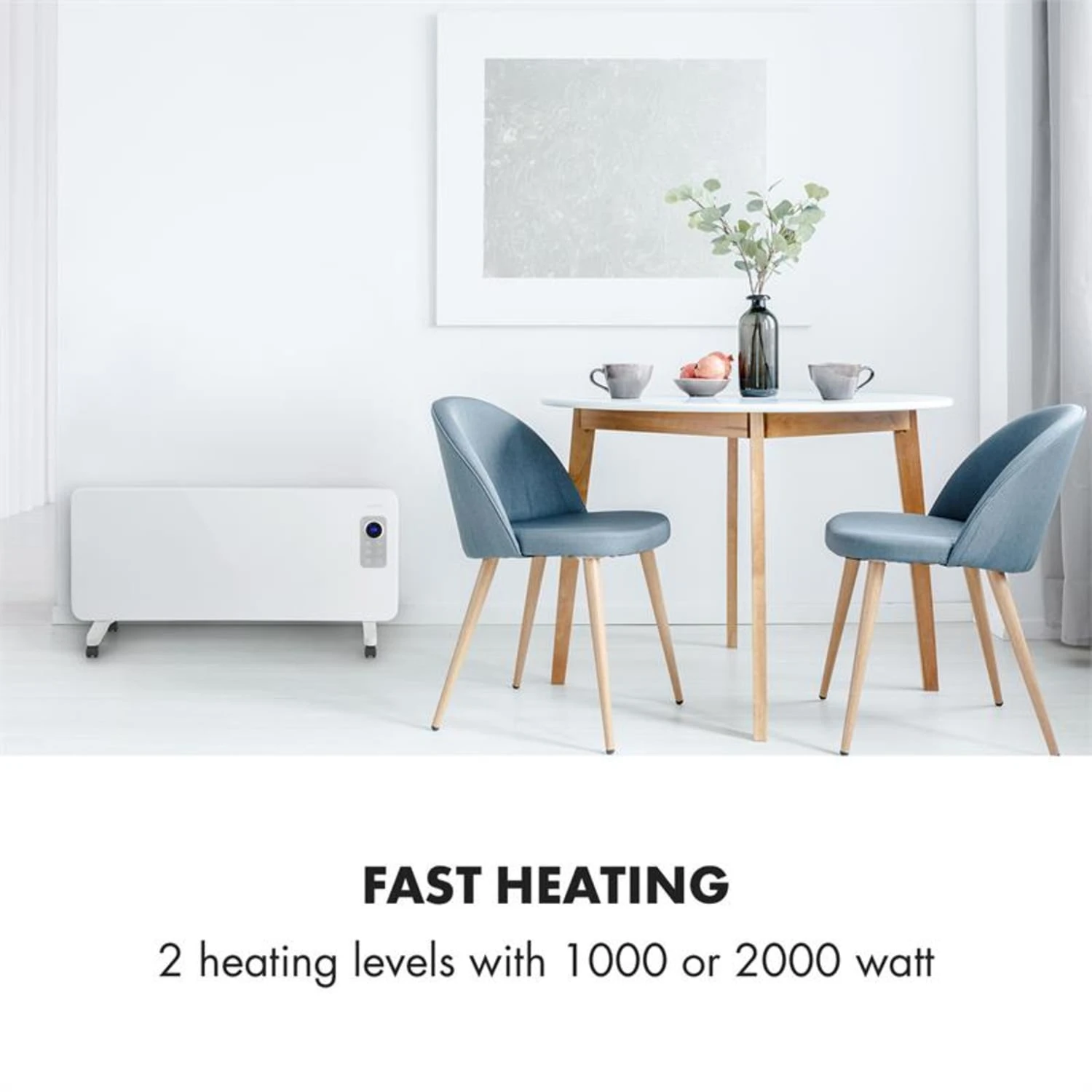 Hot Spot CV20 Konvektorheizung 2000W IP24 Fernbedienung Weiß – Bild 2