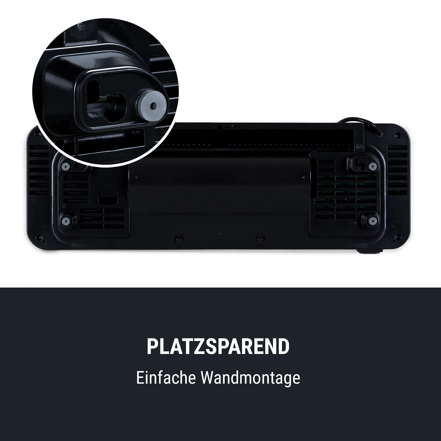 Wallkyrie Wandheizgerät 1000W/2000W 10 - 49 °C Thermostat Schwarz – Bild 8