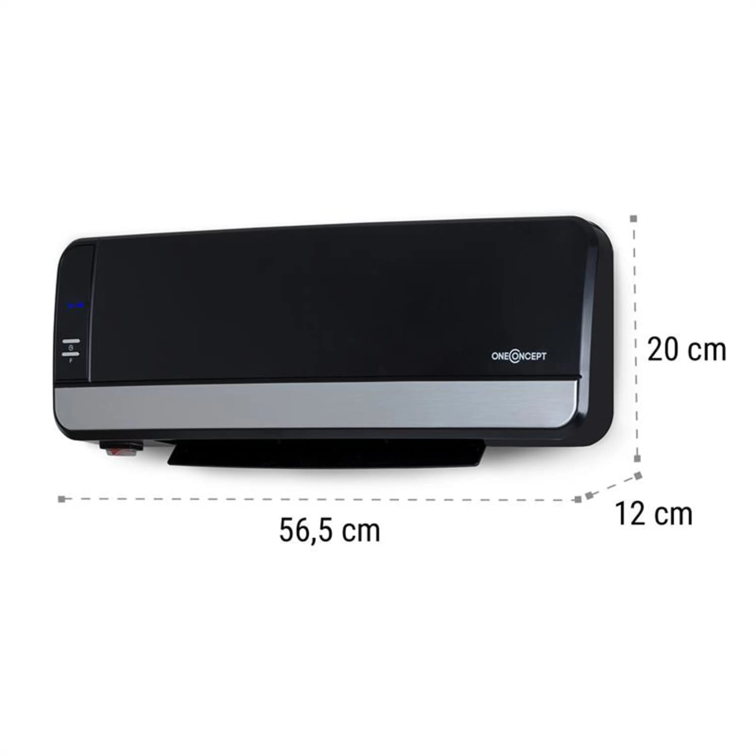 Wallkyrie Wandheizgerät 1000W/2000W 10 - 49 °C Thermostat Schwarz – Bild 9