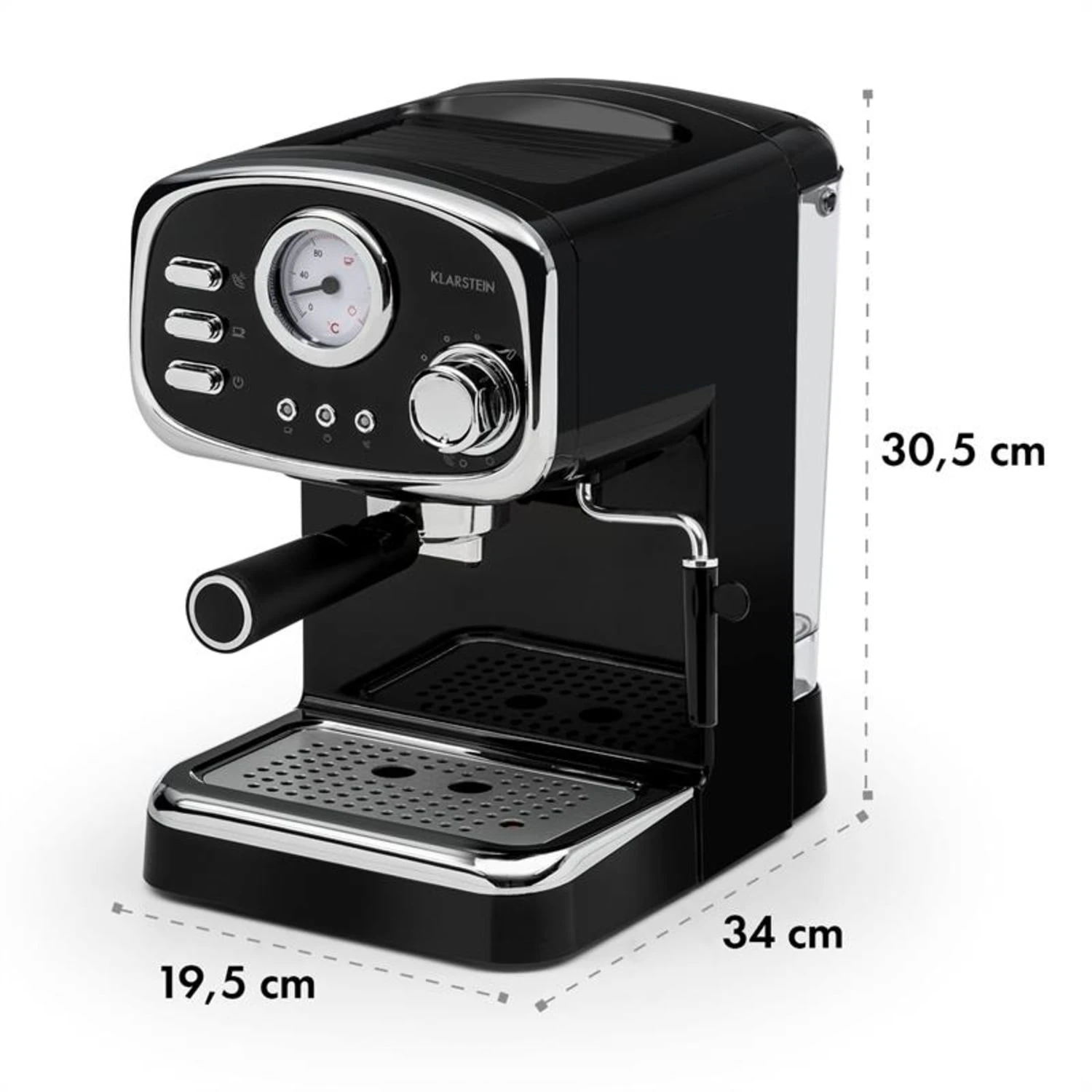 Espressionata Gusto Espressomaschine 1100W 15 Bar Druck Schwarz – Bild 9