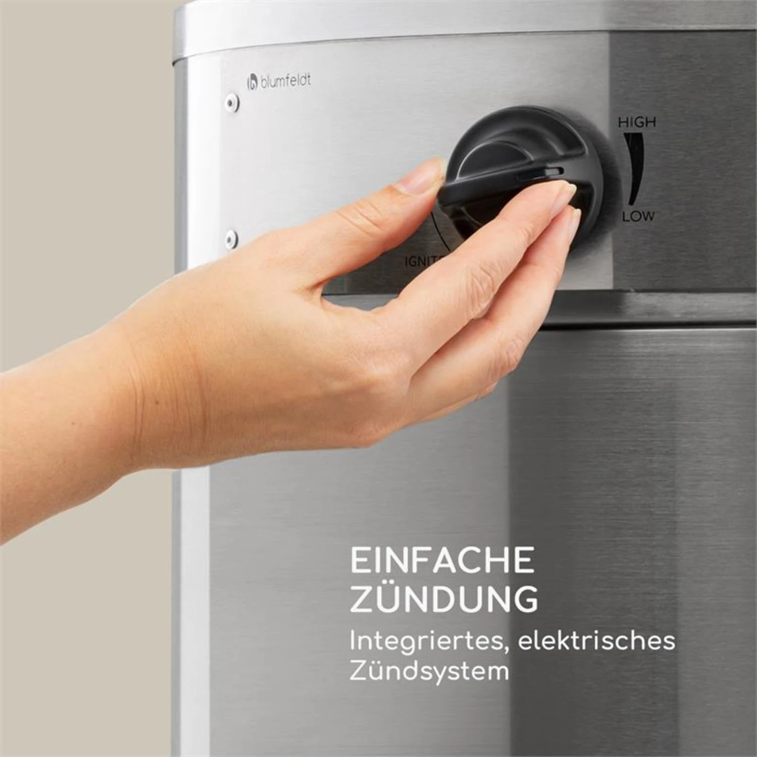 Goldflame Deluxe Terrassenheizstrahler 36.000BTU/11kW Mobil Edelstahl – Bild 4