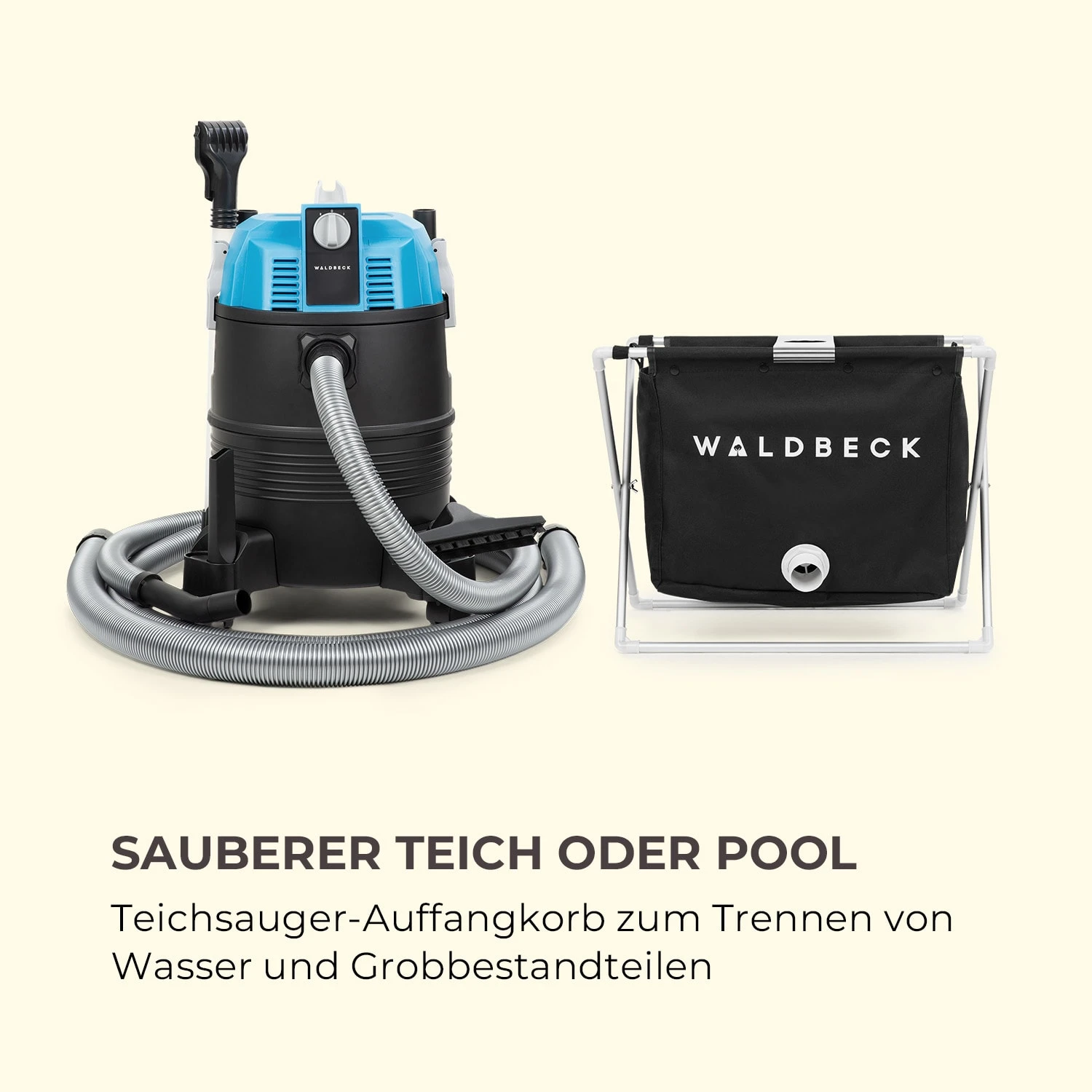 Lakeside Power Teichsauger-Auffangkorb 30l Filterkorb Schwarz – Bild 2