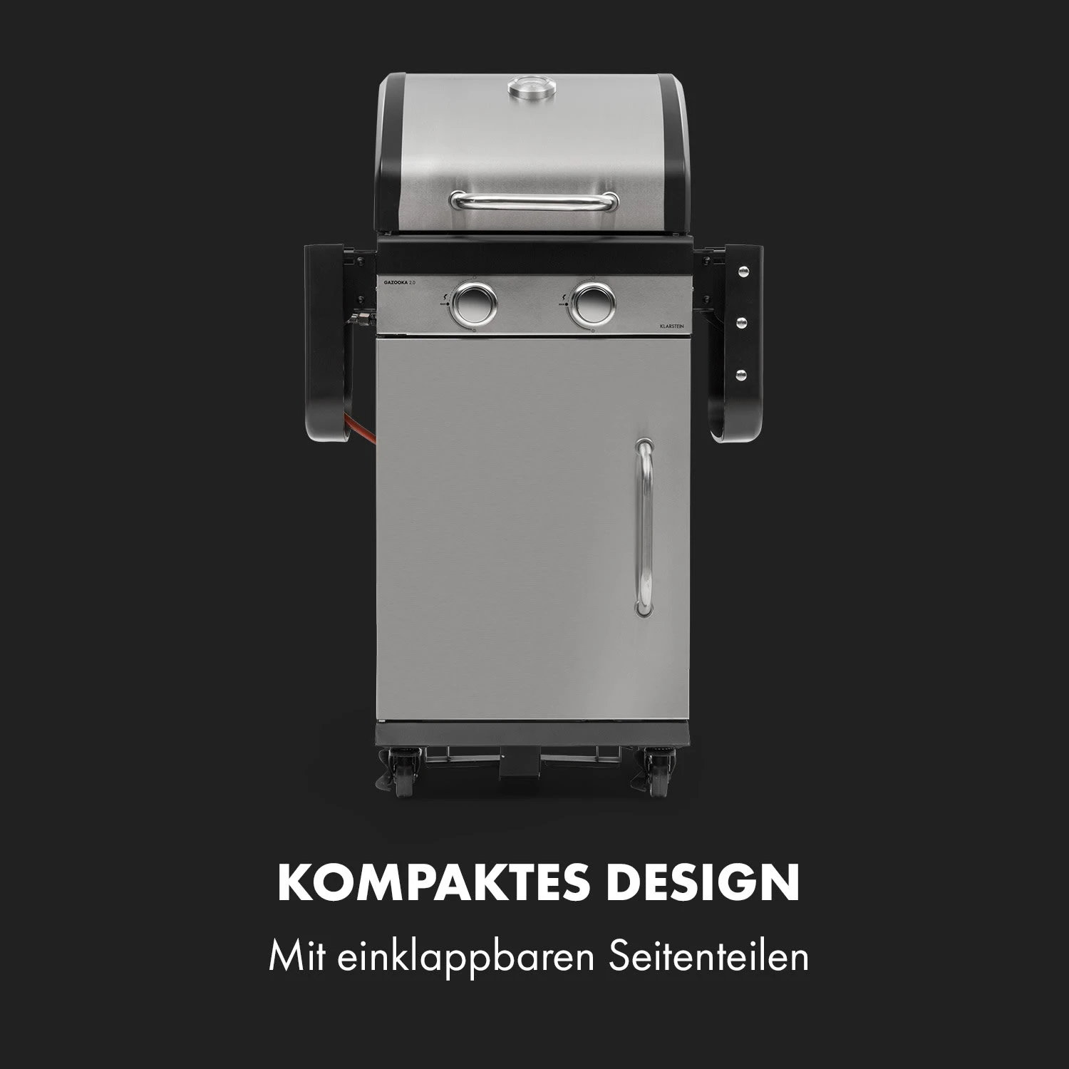 Gazooka 2.0T Gas BBQ Grill 2x3kW Brenner Edelstahl – Bild 3