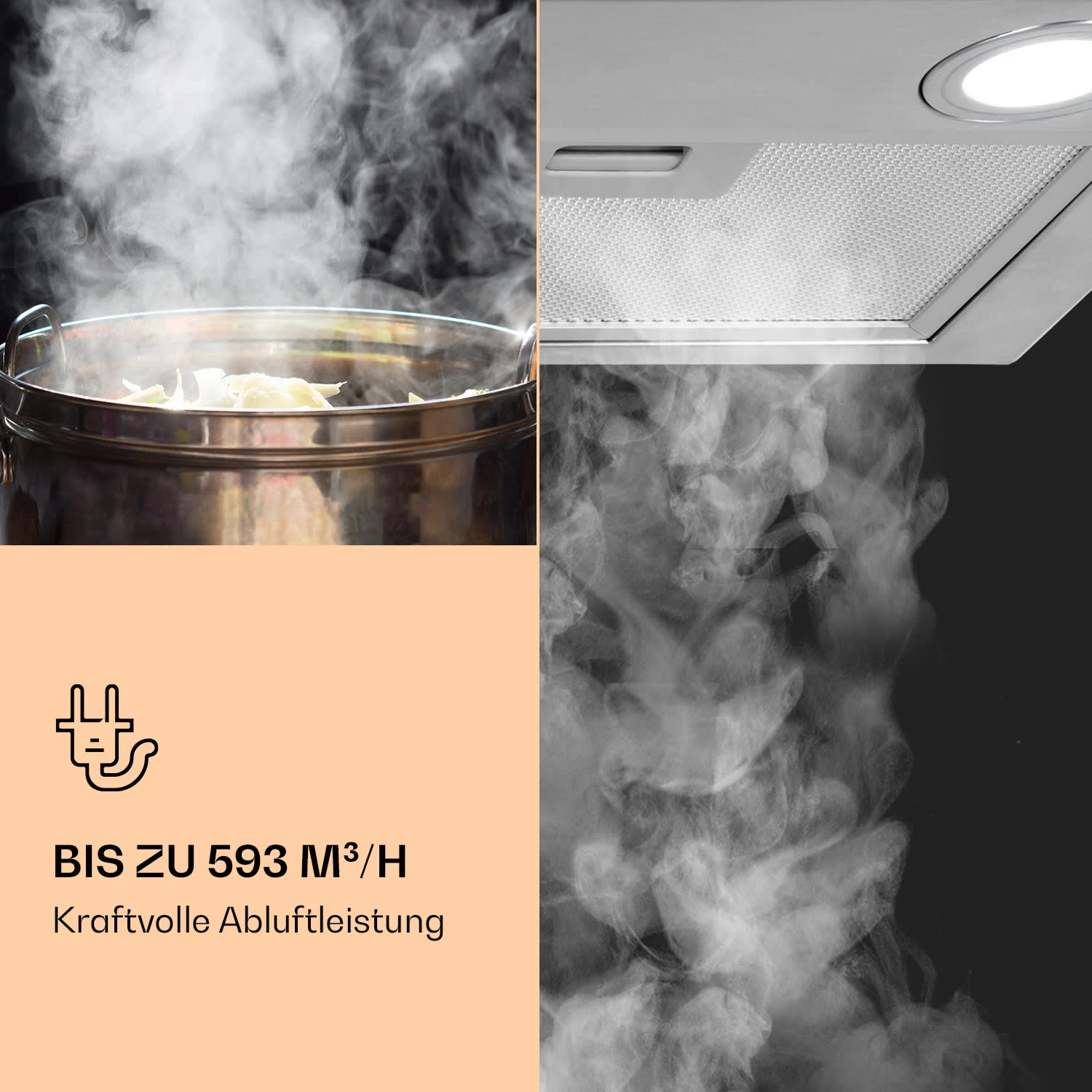 Paolo Dunstabzugshaube Einbau 72 Cm EEK: A 593 M³/h – Bild 4