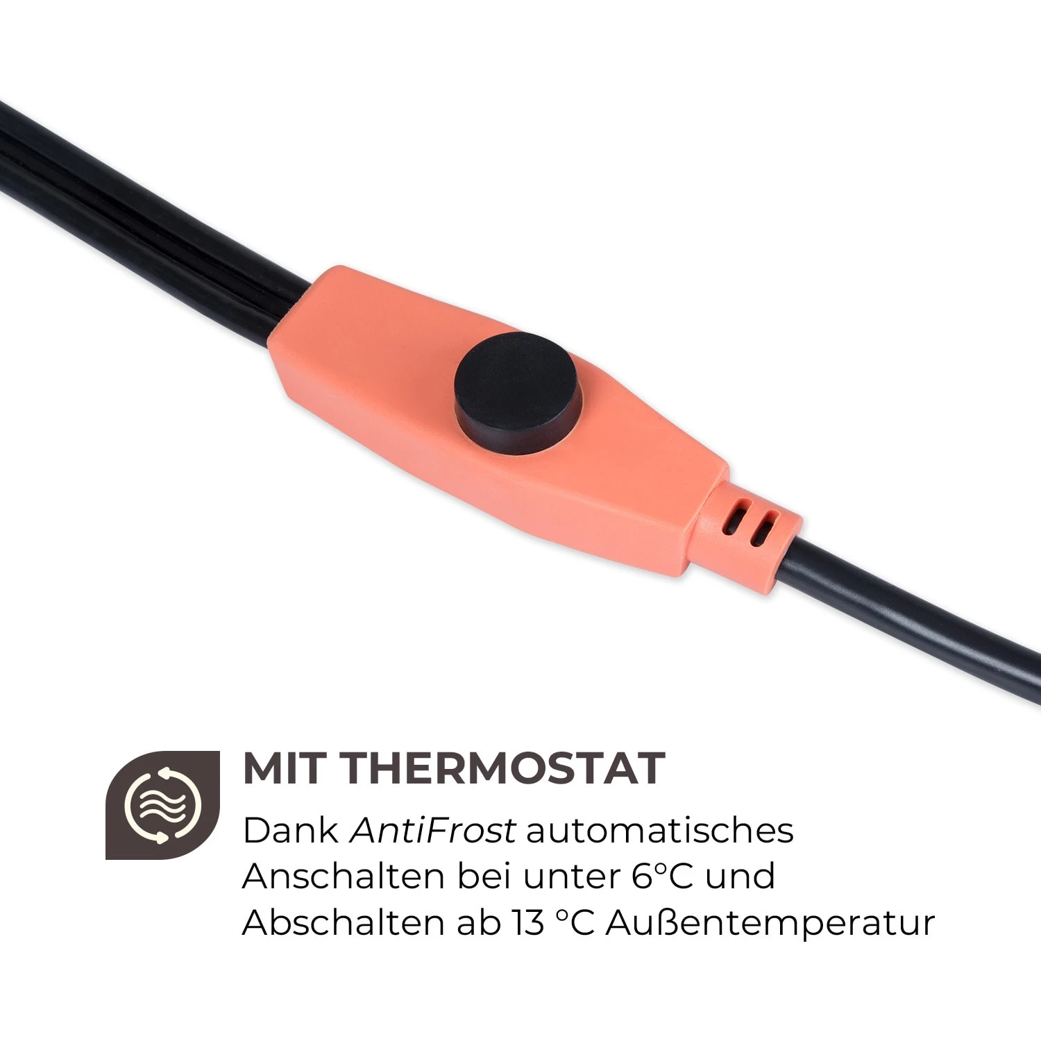 Flow Wire Frostschutzkabel 18m Mit Thermostat IP68 – Bild 3