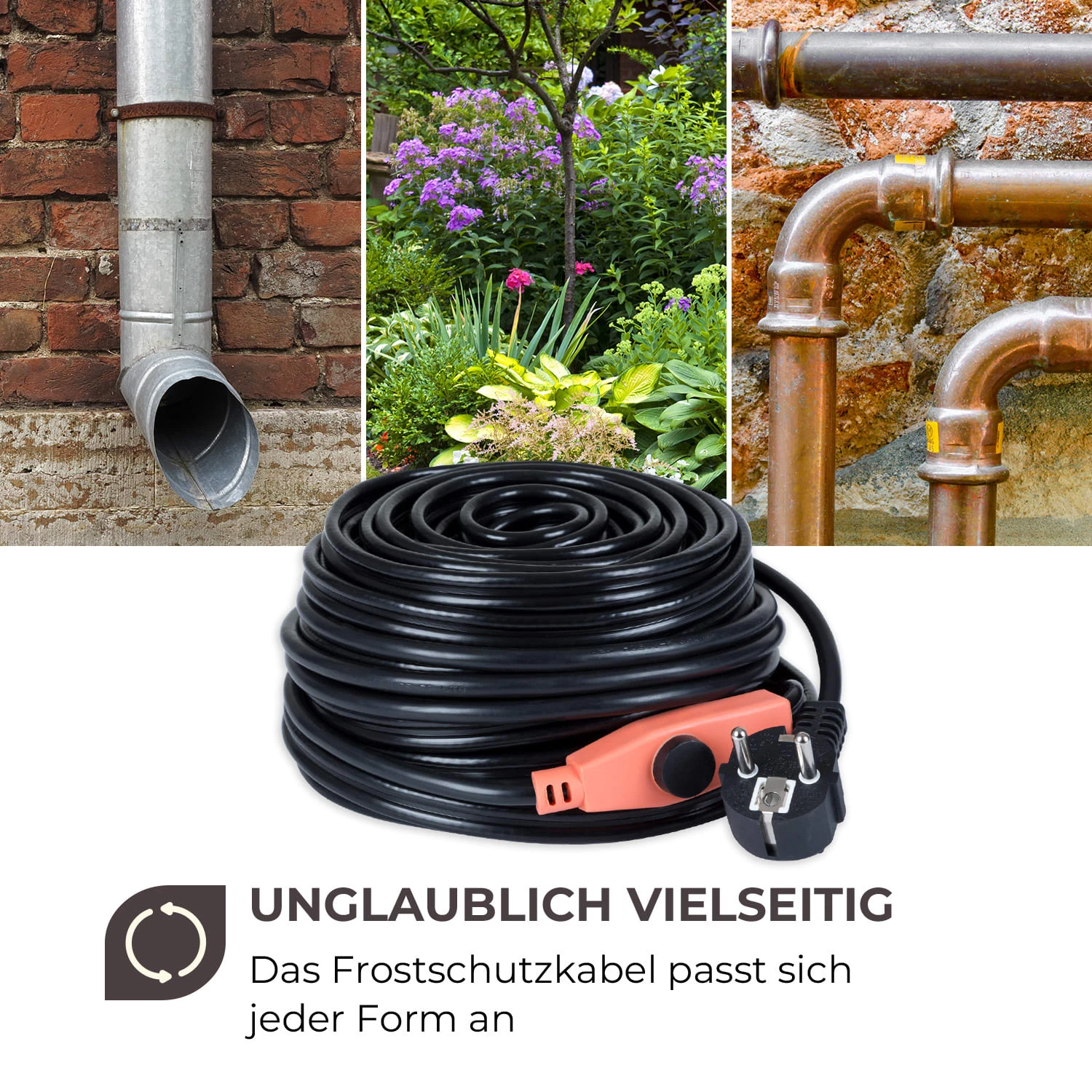 Flow Wire Frostschutzkabel 18m Mit Thermostat IP68 – Bild 5