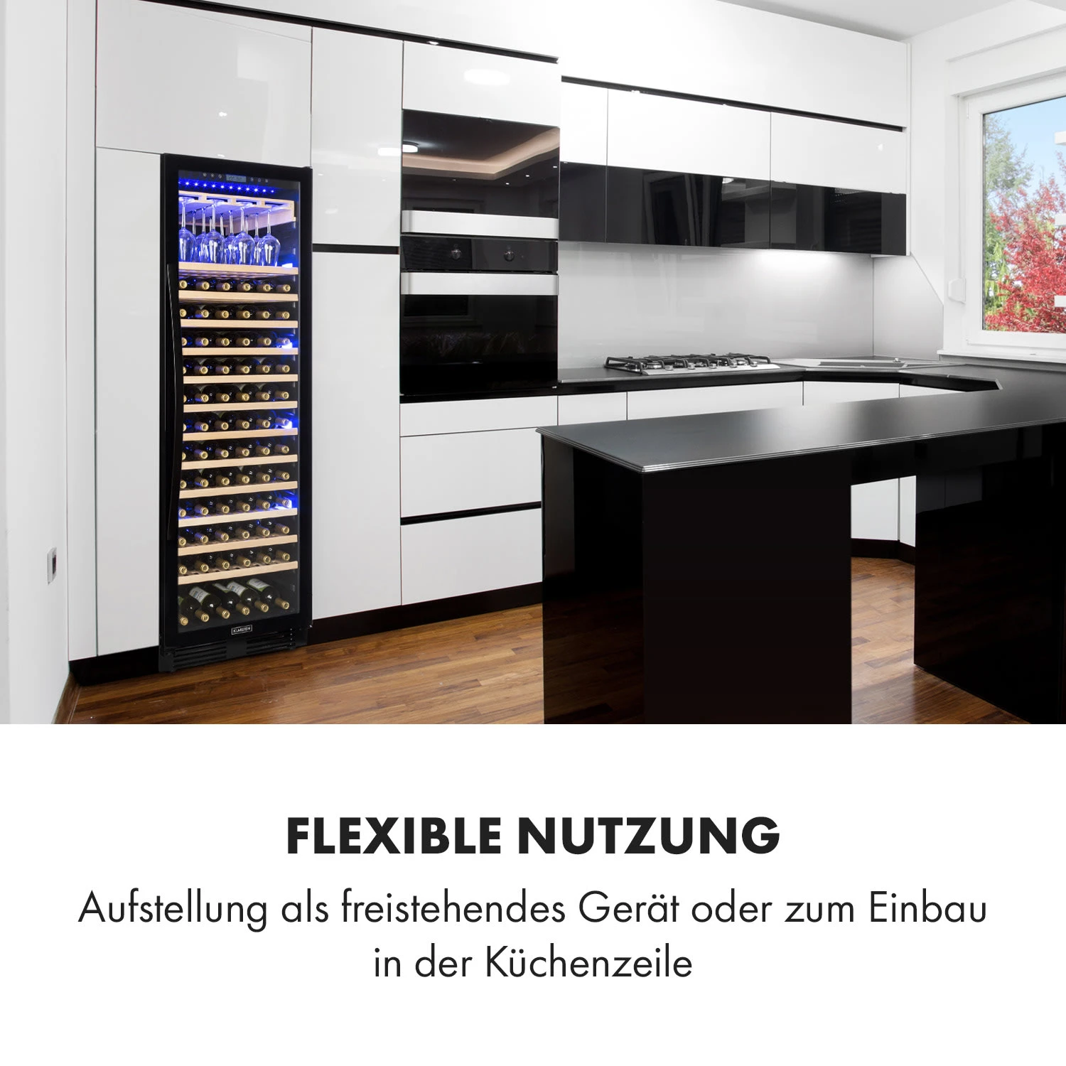 Vinovilla Grande 165 Built-in Uno Onyx Weinkühlschrank 433 Ltr 165 Fl. – Bild 2