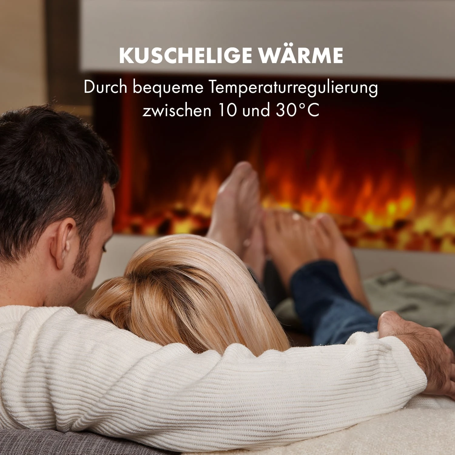 Studio 1 Elektrischer Kamin 1000/2000W LED 10-30 °C Wochentimer – Bild 7