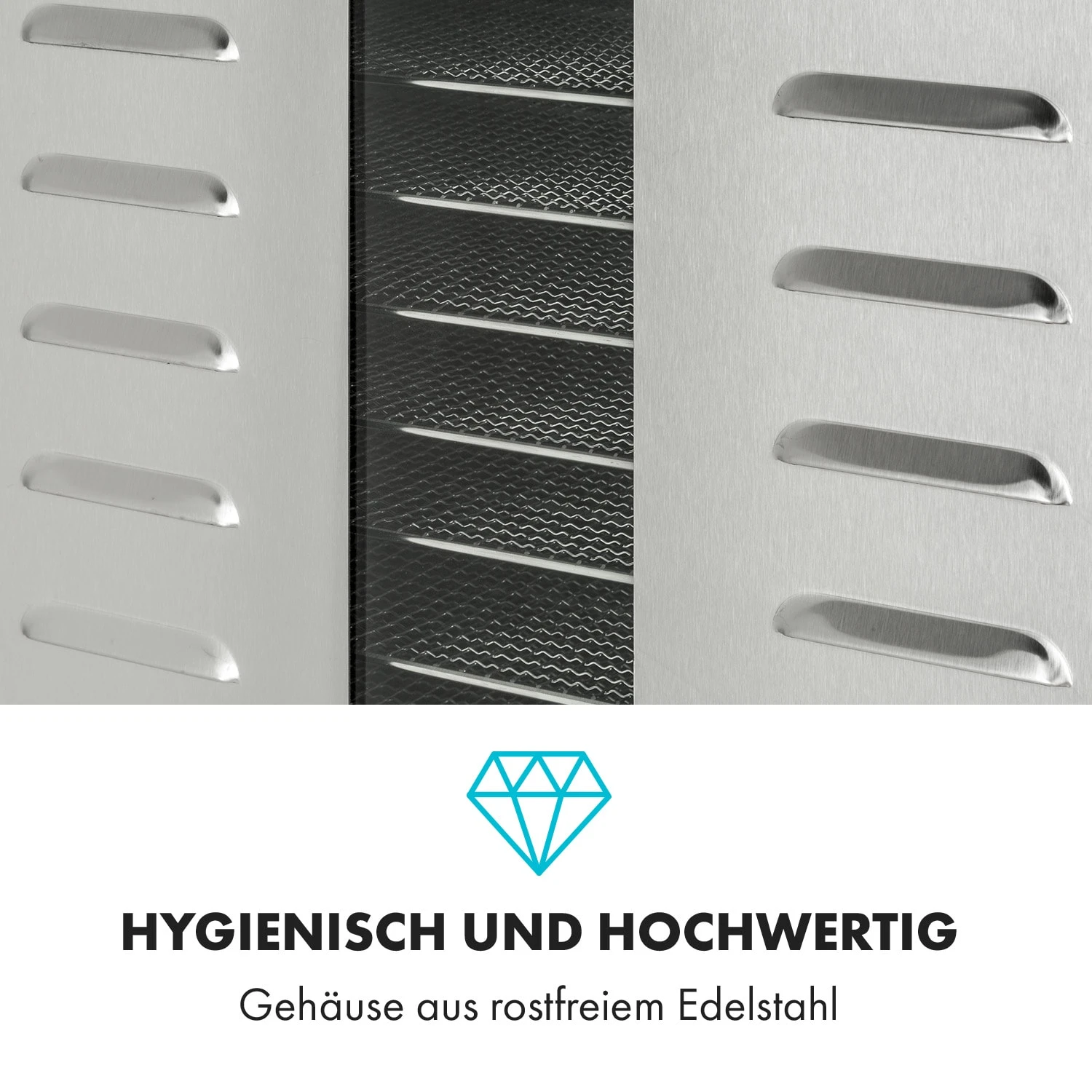 Master Jerky 550 Dörrautomat 2400W 40-90 °C 24h-Timer Edelstahl Silber – Bild 7