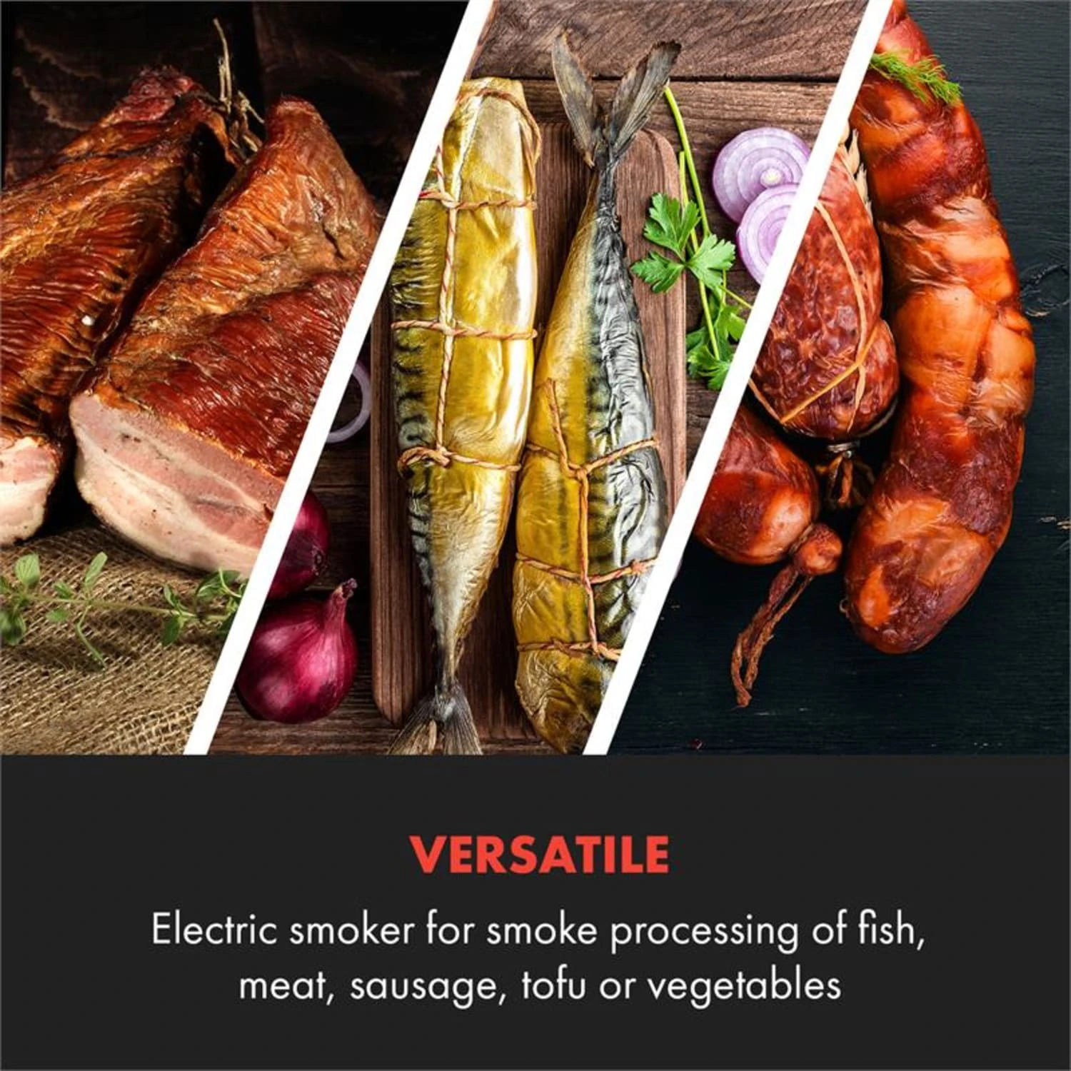 Flintstone Räucherofen 1600W Thermometer Edelstahl Elektrisch – Bild 6