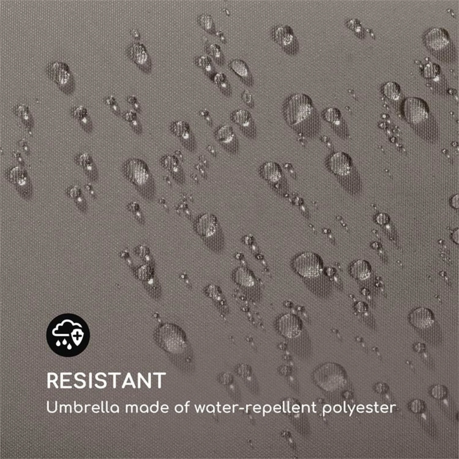 Flex-Shade L Sonnenschirm 130 X 180 Cm Polyester UV 50 Dunkelgrau – Bild 4