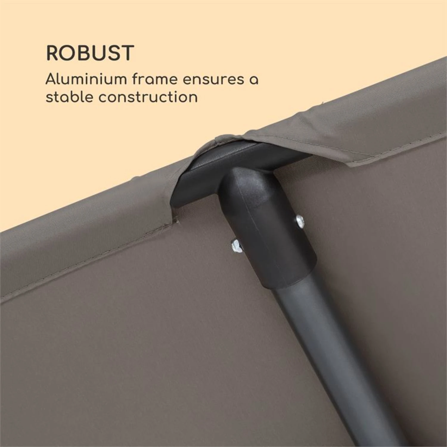 Flex-Shade L Sonnenschirm 130 X 180 Cm Polyester UV 50 Dunkelgrau – Bild 5