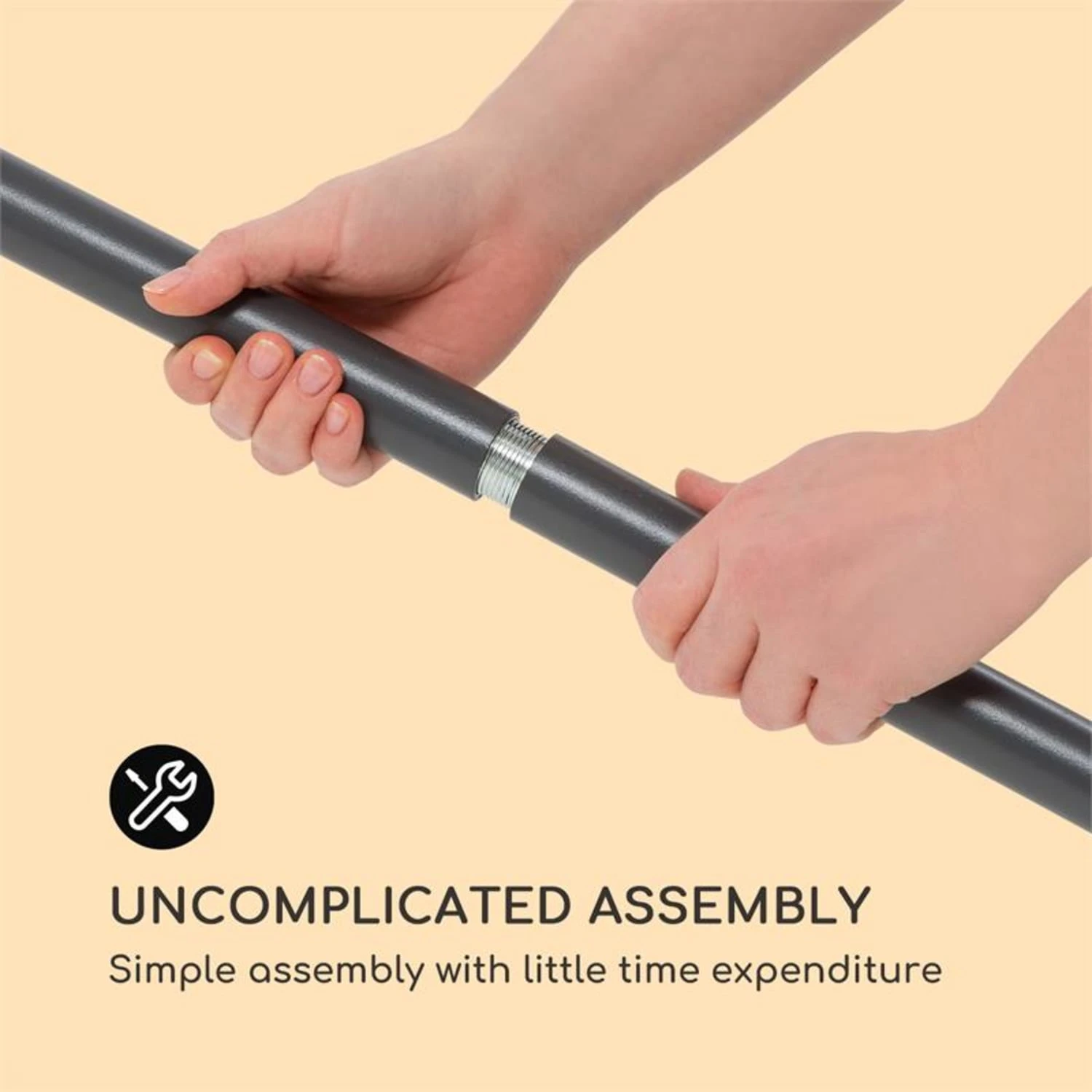 Flex-Shade L Sonnenschirm 130 X 180 Cm Polyester UV 50 Dunkelgrau – Bild 8