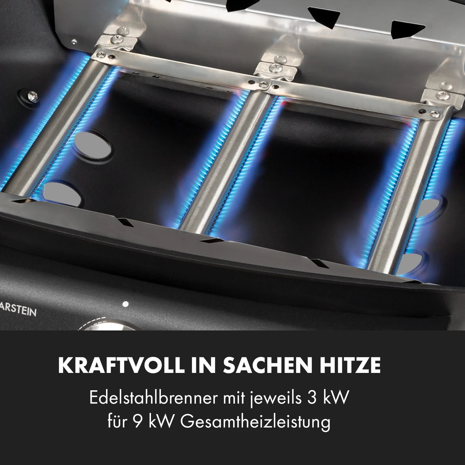 Vanquish Gasgrill 3 Edelstahlbrenner 3 X 3 KW 63,5 X 45 Cm Grillfläche – Bild 4