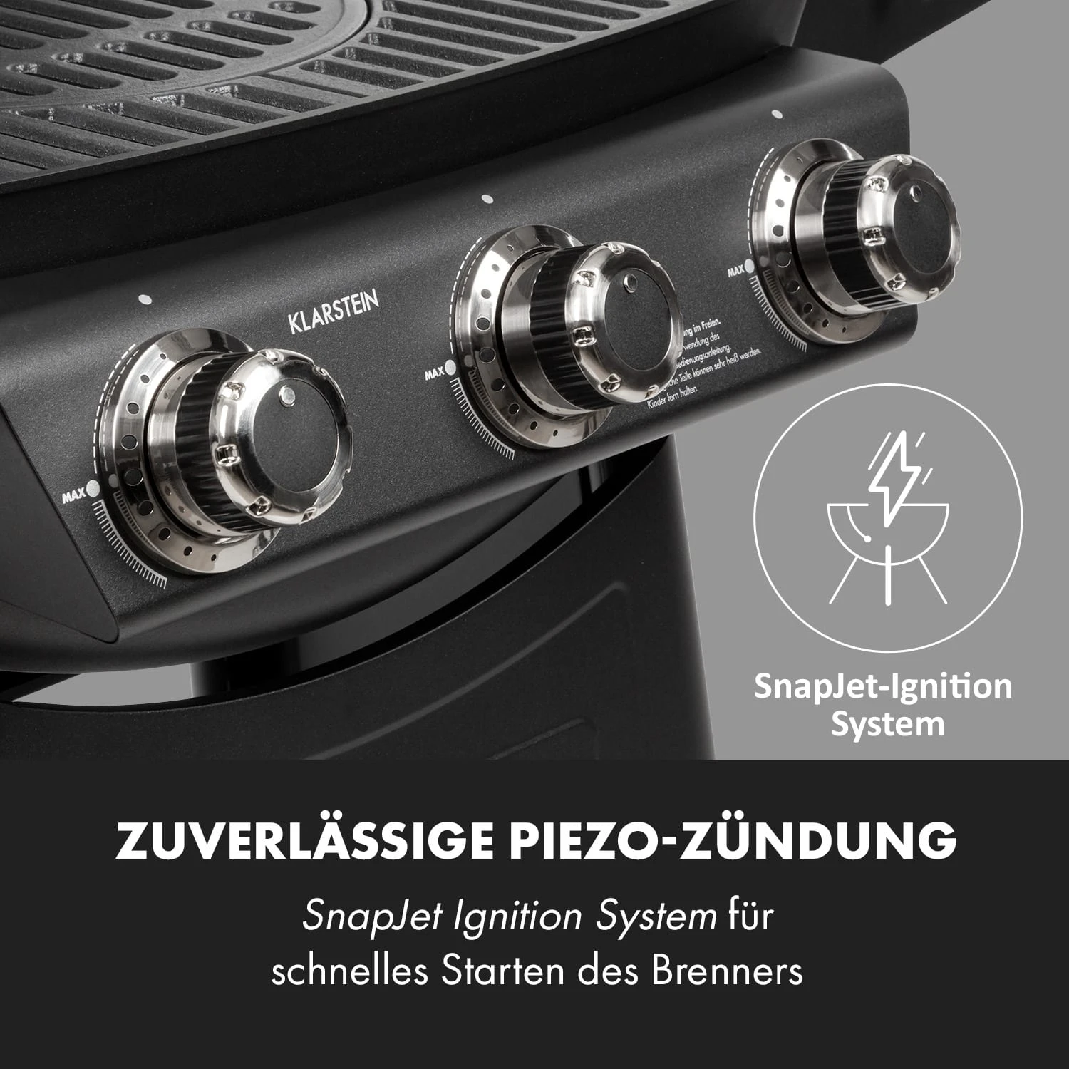 Vanquish Gasgrill 3 Edelstahlbrenner 3 X 3 KW 63,5 X 45 Cm Grillfläche – Bild 7