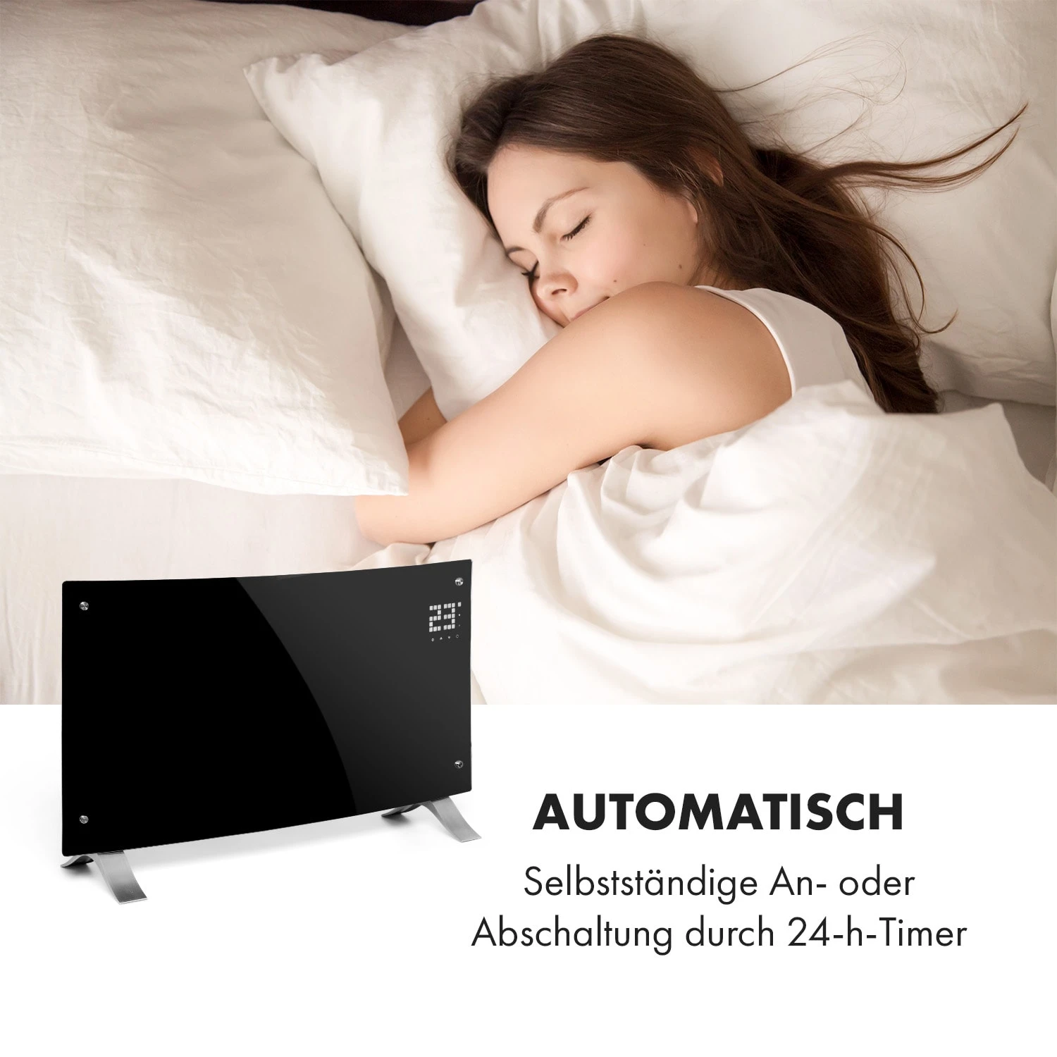 Bornholm Curved Smart Konvektionsheizgerät 2000 W App-Steuerung Timer – Bild 4