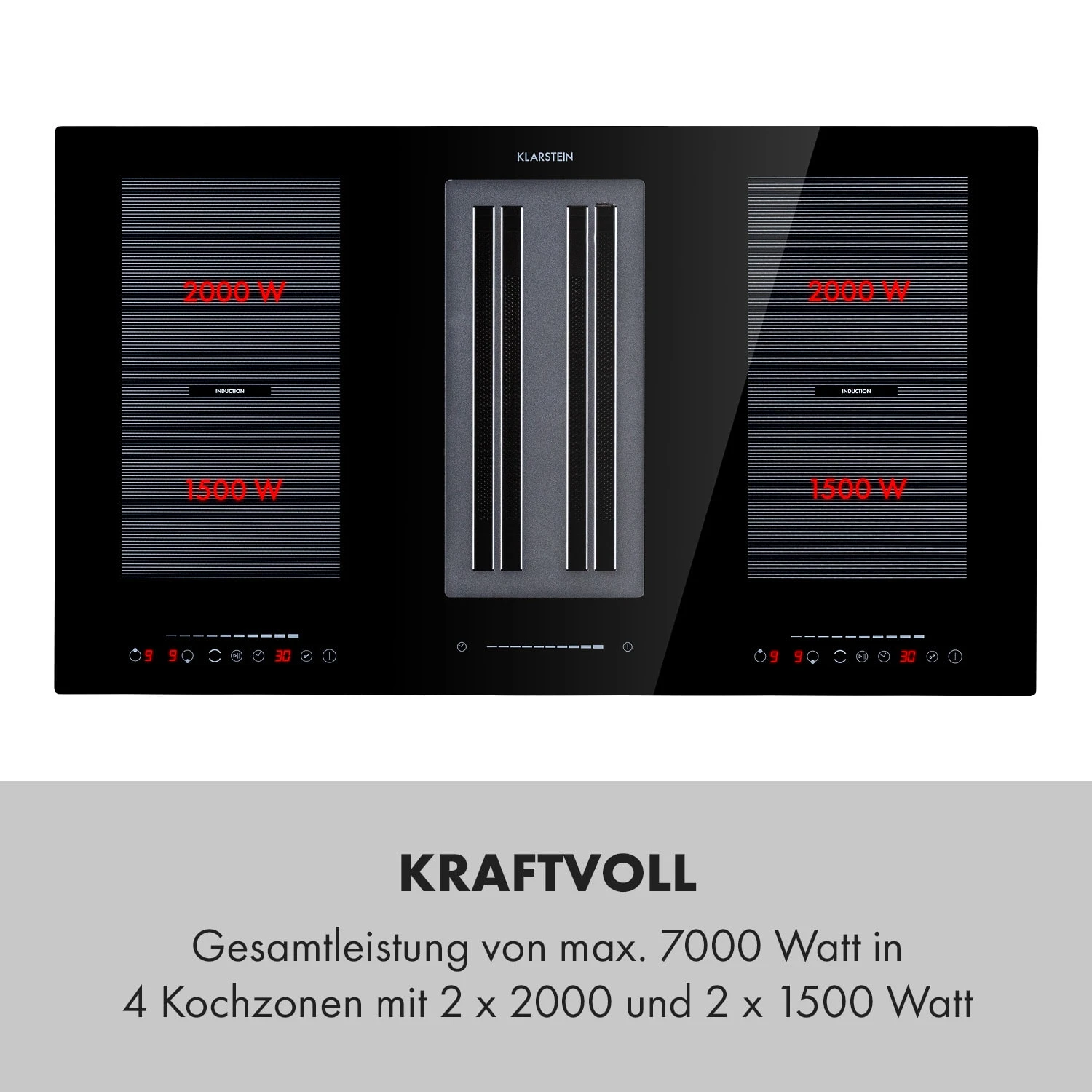 Full House 2.0 DownAir System Induktionsherd Dunstabzugshaube 271 M³/h – Bild 5