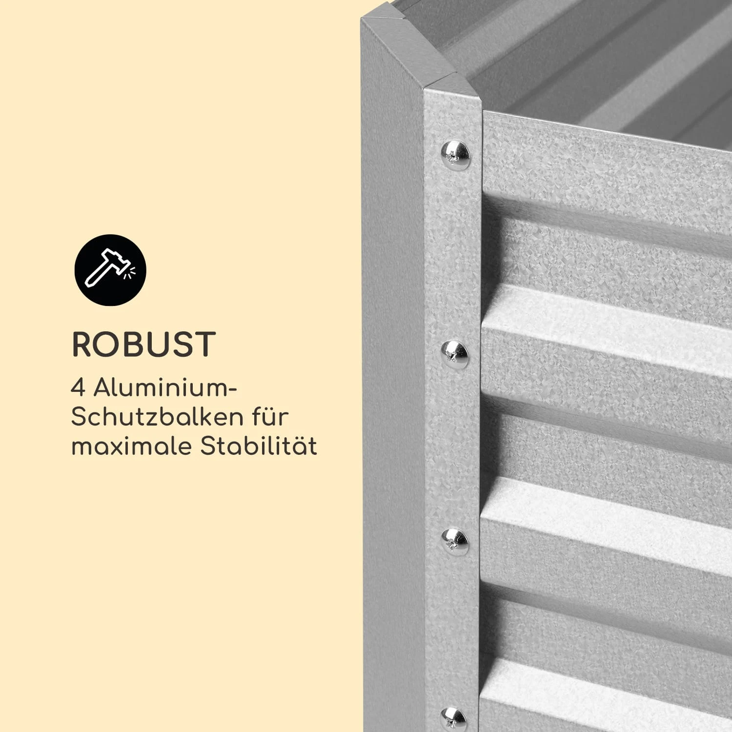 High Grow Straight Hochbeet 100x60x100cm 600l Stahl – Bild 5