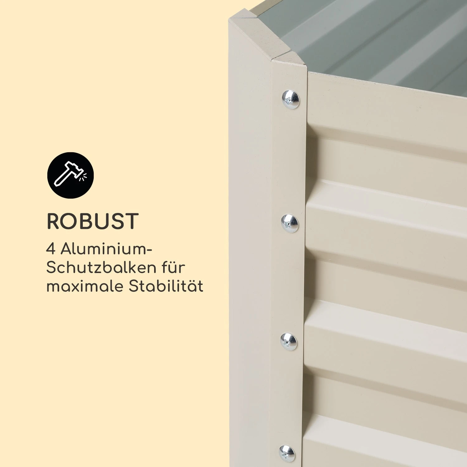 High Grow Straight Hochbeet 200x60x100cm 1200l Stahl – Bild 5