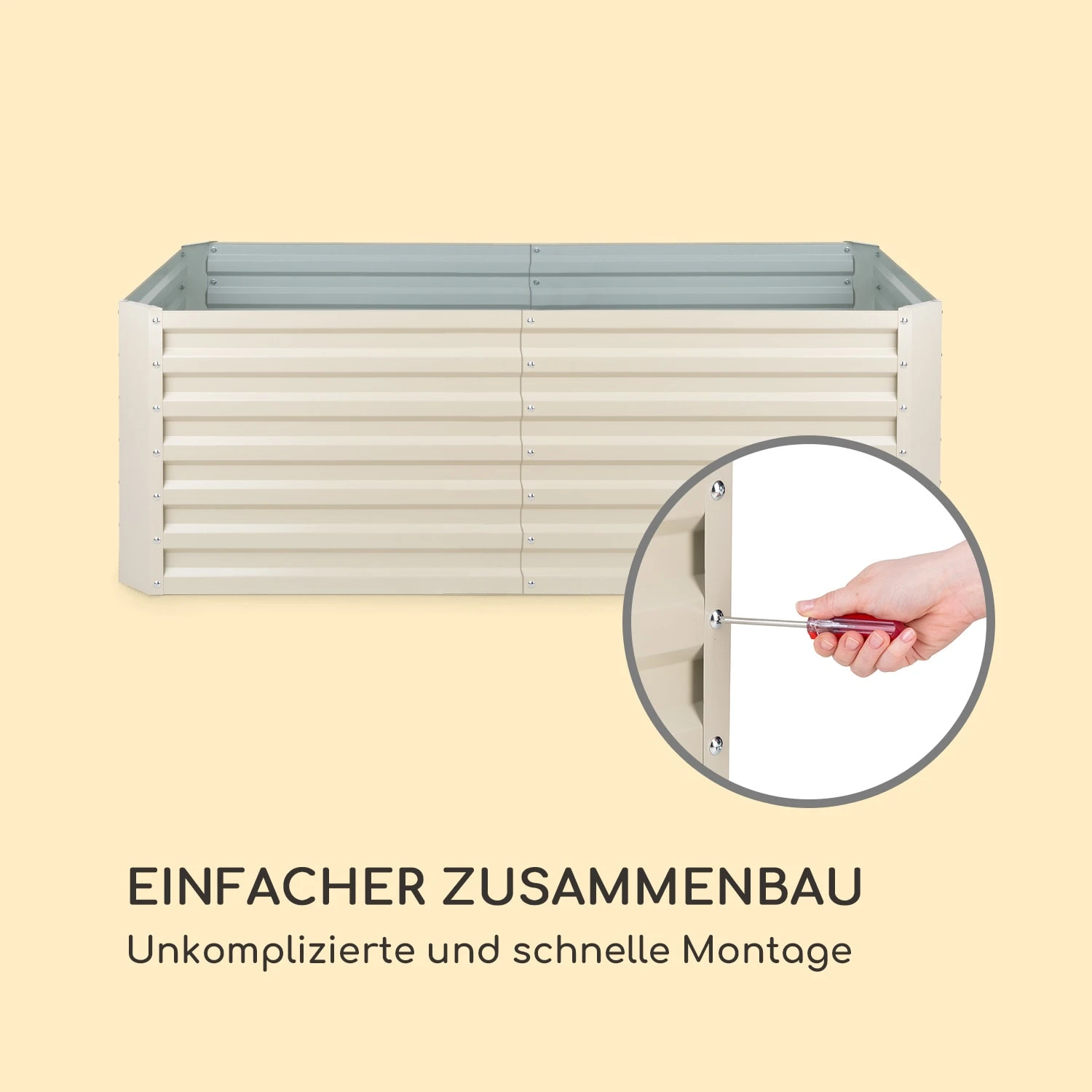 High Grow Straight Hochbeet 200x60x100cm 1200l Stahl – Bild 7