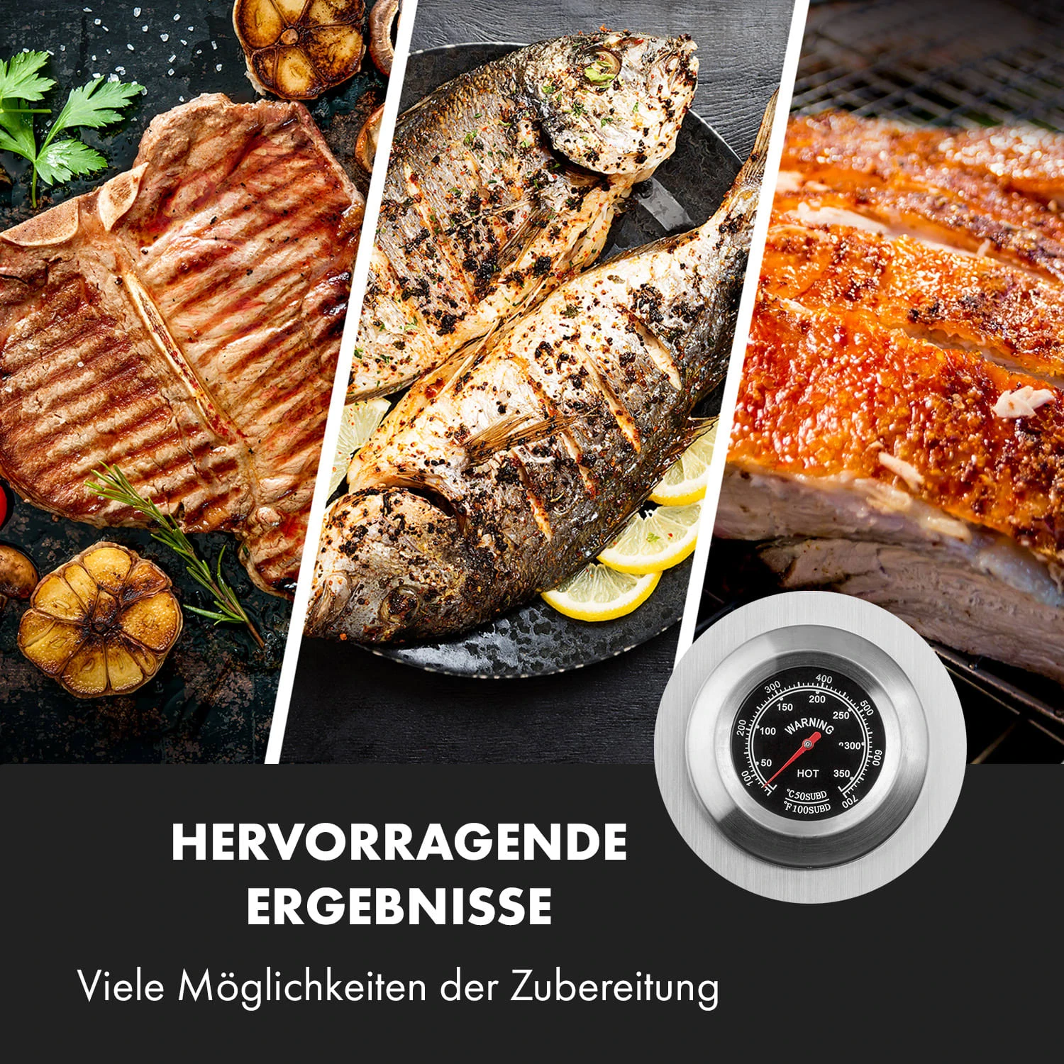 Sauenland Pro XL Spanferkelgrill Drehspieß 15W 4 Rollen Edelstahl – Bild 7