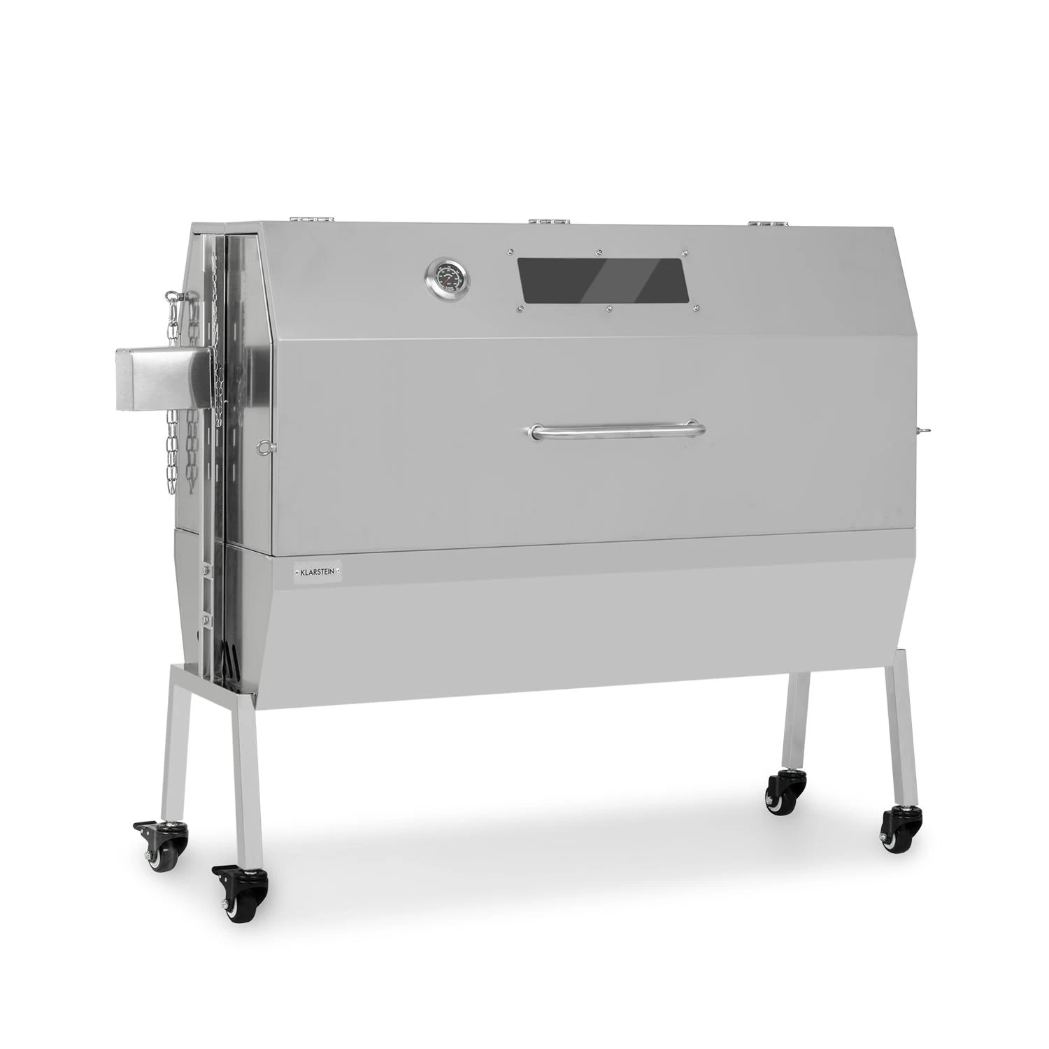 Sauenland Pro XL Spanferkelgrill Drehspieß 15W 4 Rollen Edelstahl