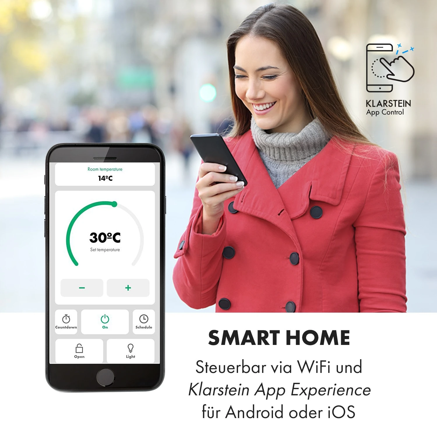 Bansin Smart 2500 Konvektionsheizgerät 2500W App-Steuerung – Bild 2