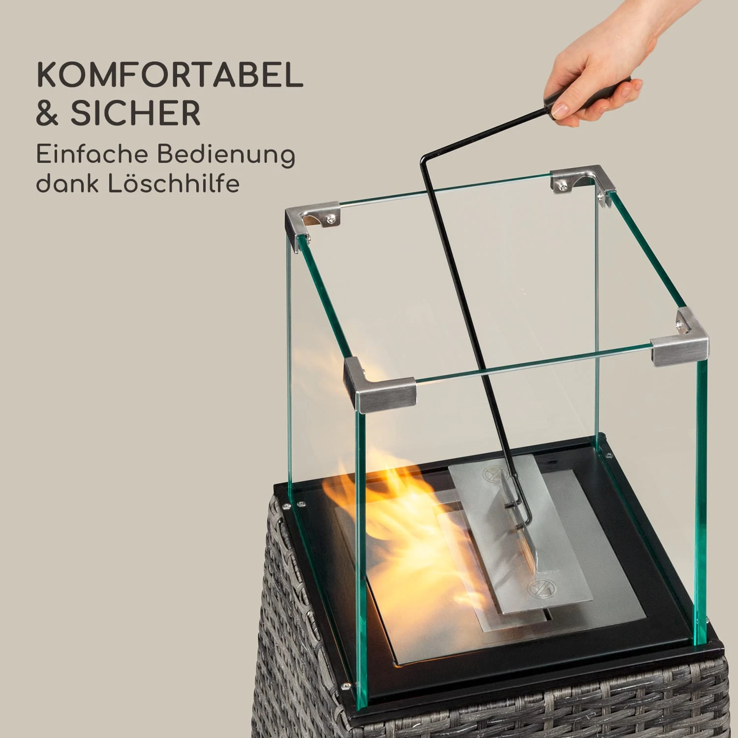 Firetower Ethanol-Kamin Sicherheitsbrenner 250 Ml / 1,5 H Löschhilfe Flammenschutz – Bild 5