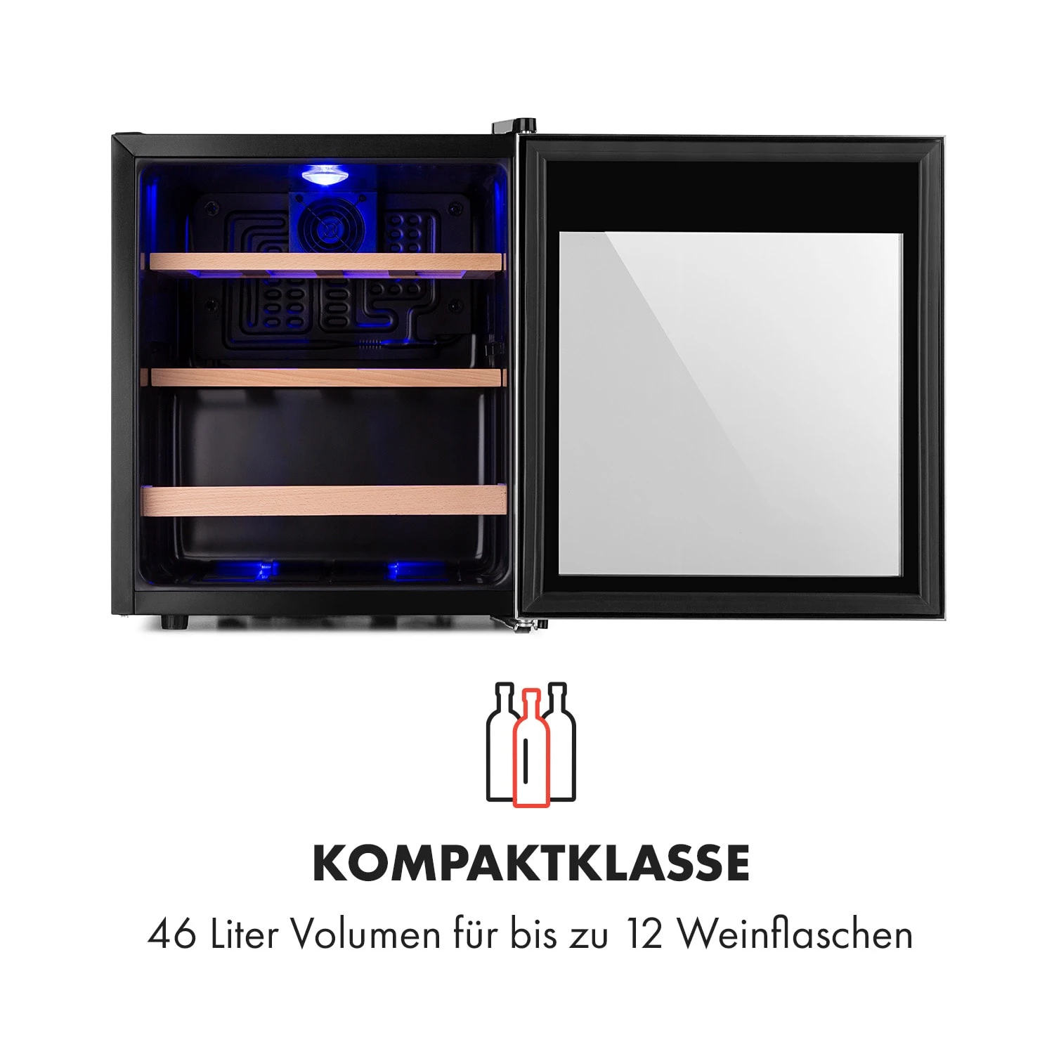 Vinamour 12 Uno Weinkühlschrank 12Fl./46l 4-18°C 40dB – Bild 4