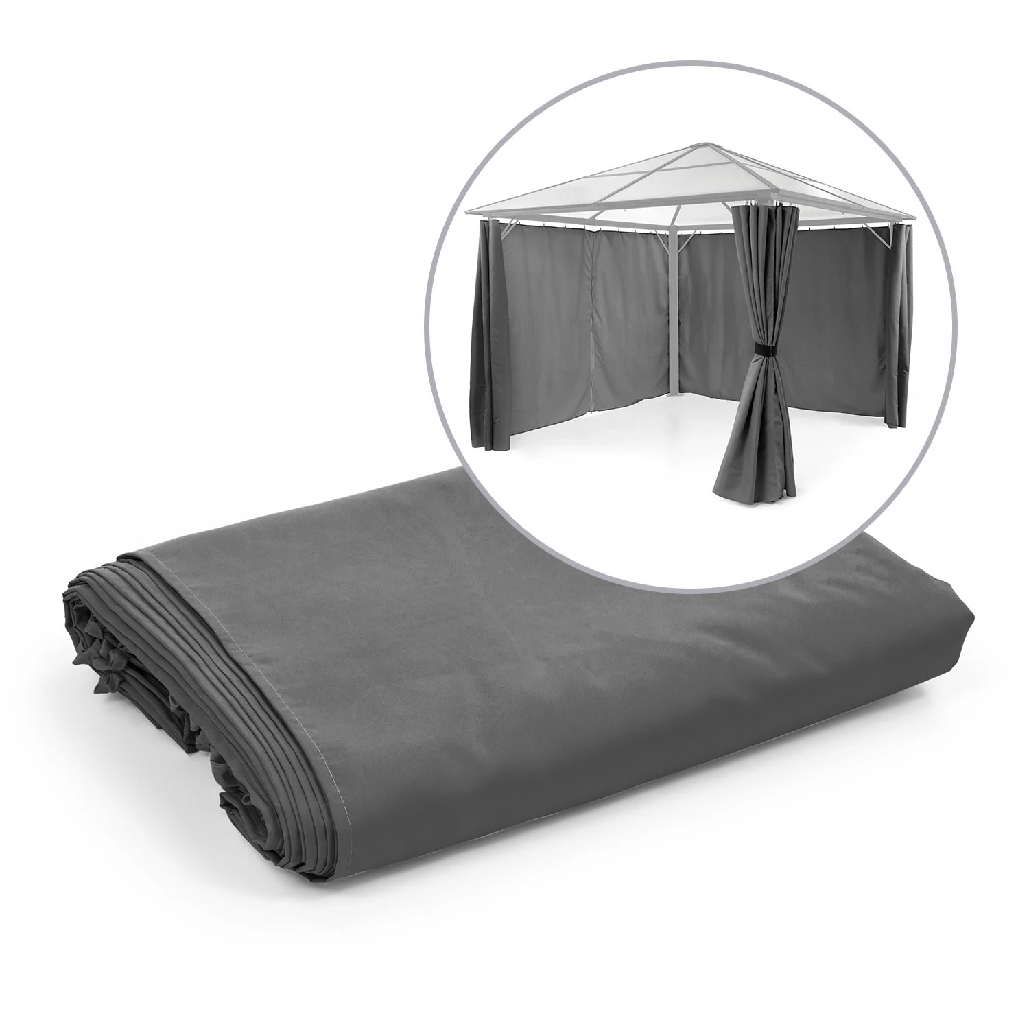 Pantheon Solid Sky Pavillon-Seitenwände 3x3 4 Stück 140g/m²