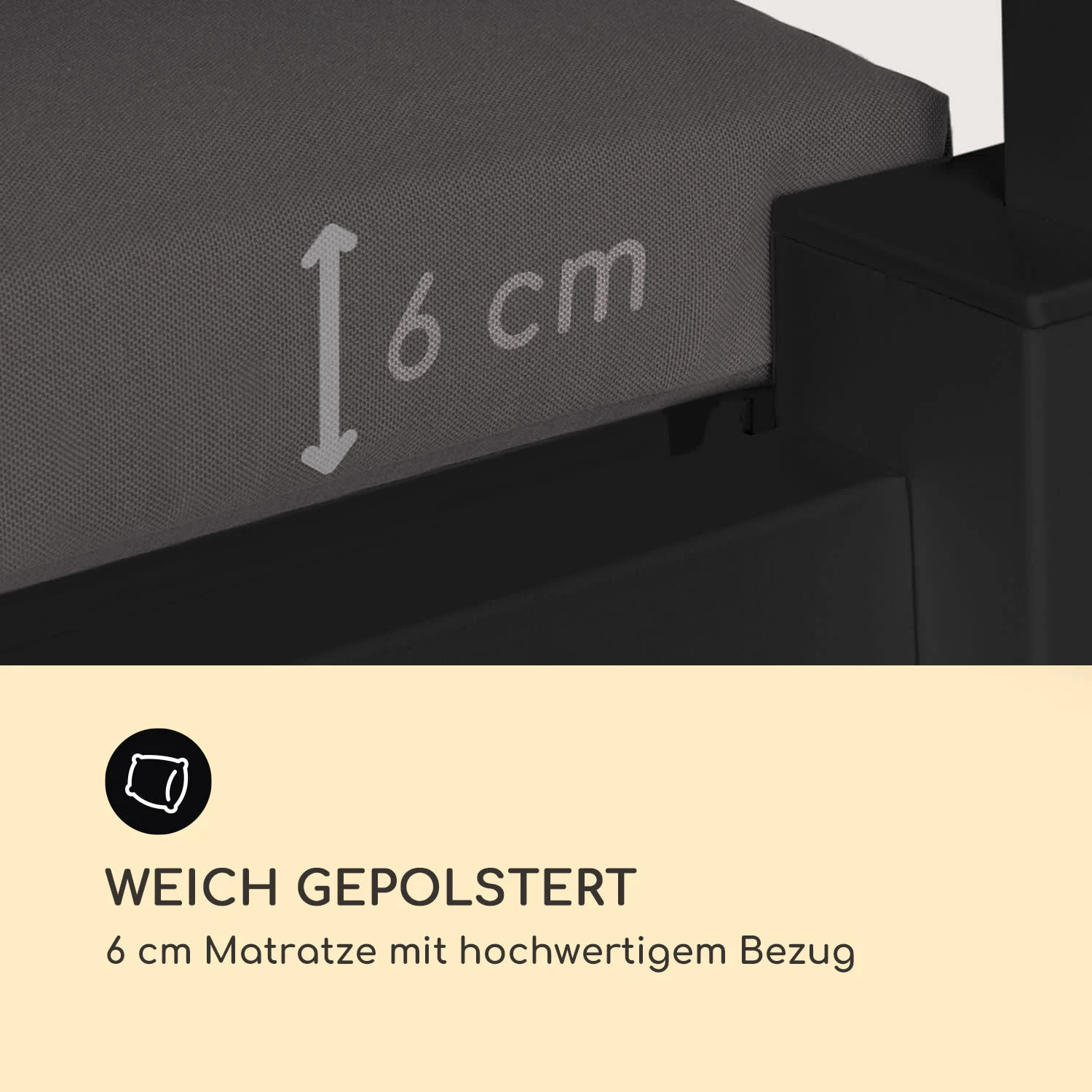 Eremitage Double Lux Sonnenliege 4 Liegepositionen 2 Personen 6 Cm Polster – Bild 6