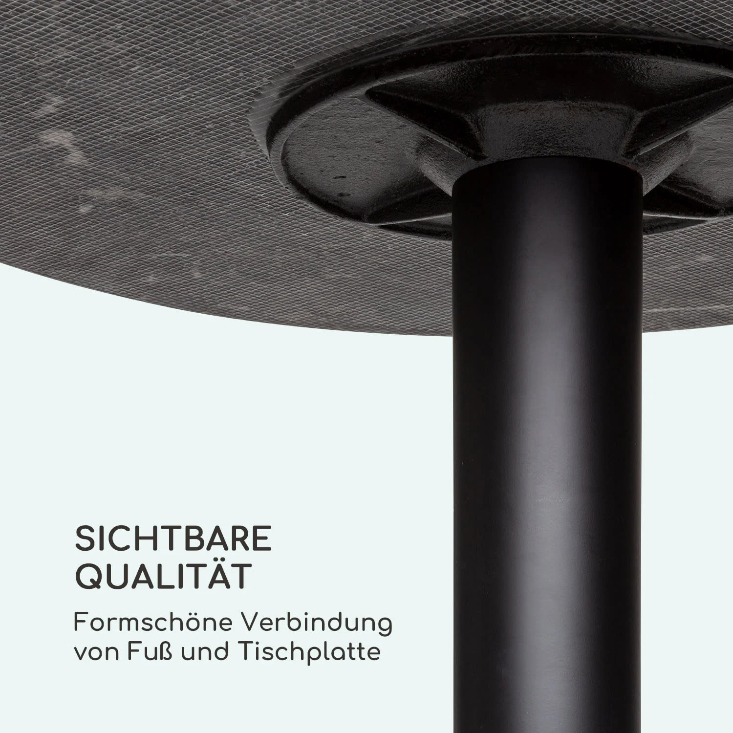 Patras Pearl Bistro-Tisch Jugendstil Marmor Ø 60 Cm H 75 Cm Gusseisern – Bild 6