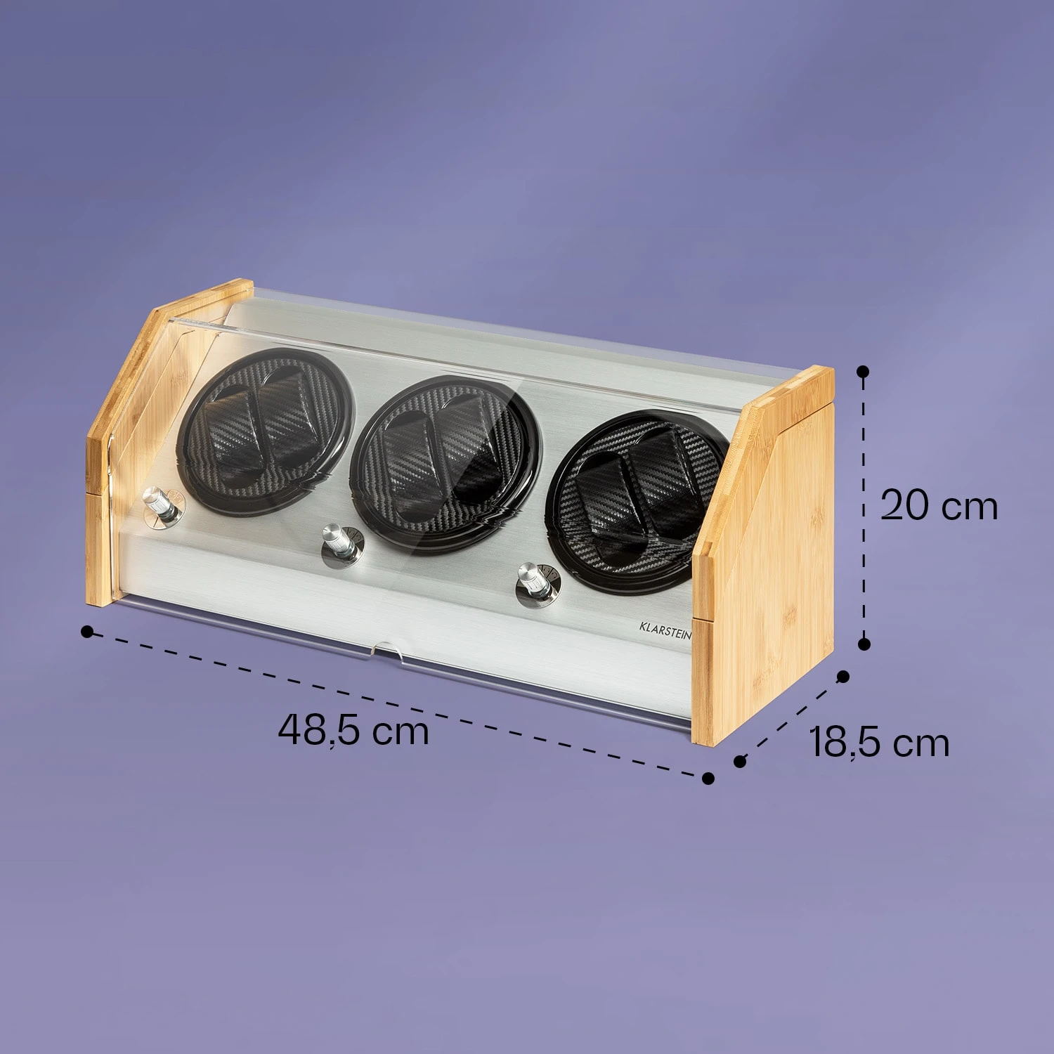 Garonne 6 Uhrenbeweger 6 Uhren 3 Geschwindigkeiten 4 Modi Bambus – Bild 5