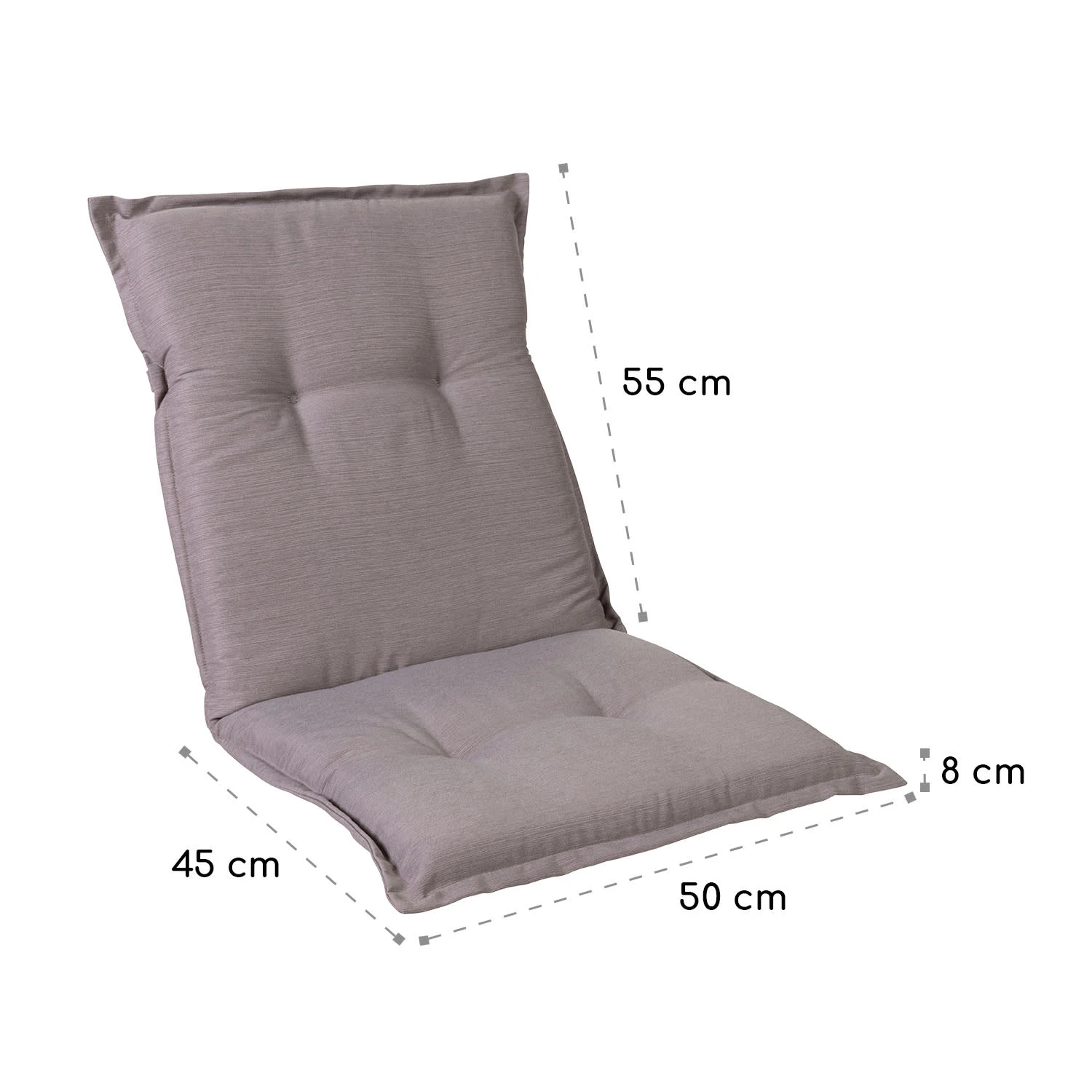 Prato Polsterauflage Sesselauflage Gartenstuhl PE 50x100x8cm – Bild 5