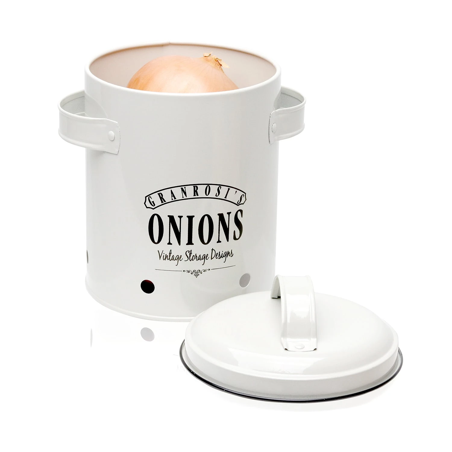 Iowa Zwiebeltopf Emaille-Stahlblech Ca. 17 X 22,5 X 14 Rostfrei – Bild 4