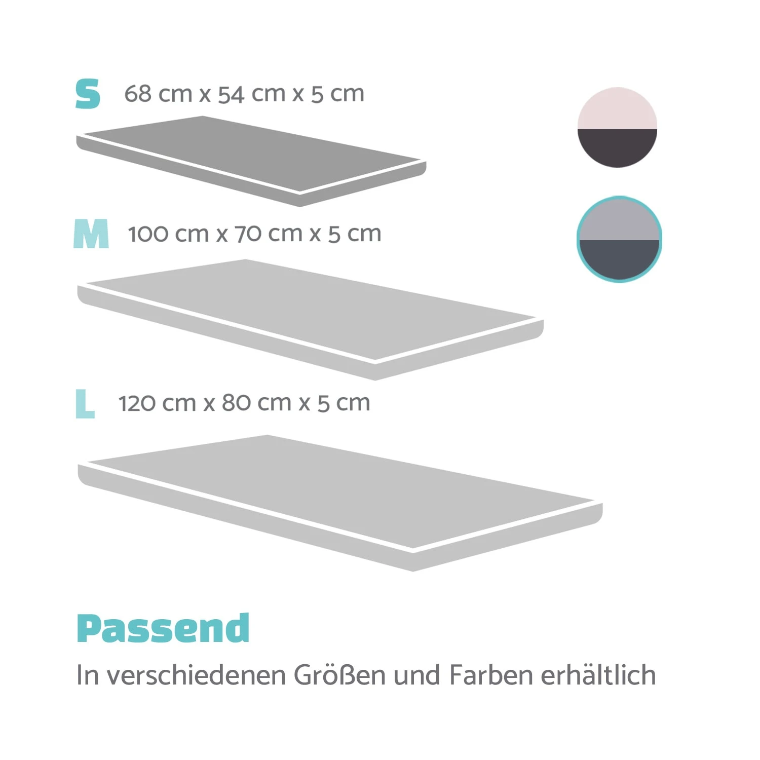 Finn Hundebett Waschbar Rutschfest Atmungsaktiv PE / Vlies Größe S – Bild 6