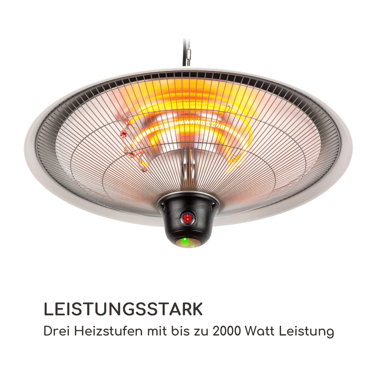 Heizsporn Deckenheizstrahler 60,5 Cm (Ø) LED-Lampe Fernbedienung – Bild 3