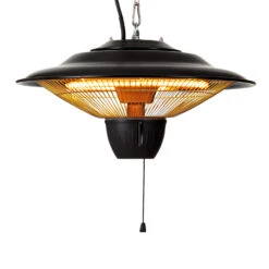 Hitzkopf Infrarot-Deckenheizstrahler Halogen-Heizröhre 2 Stufen 750/1500 W