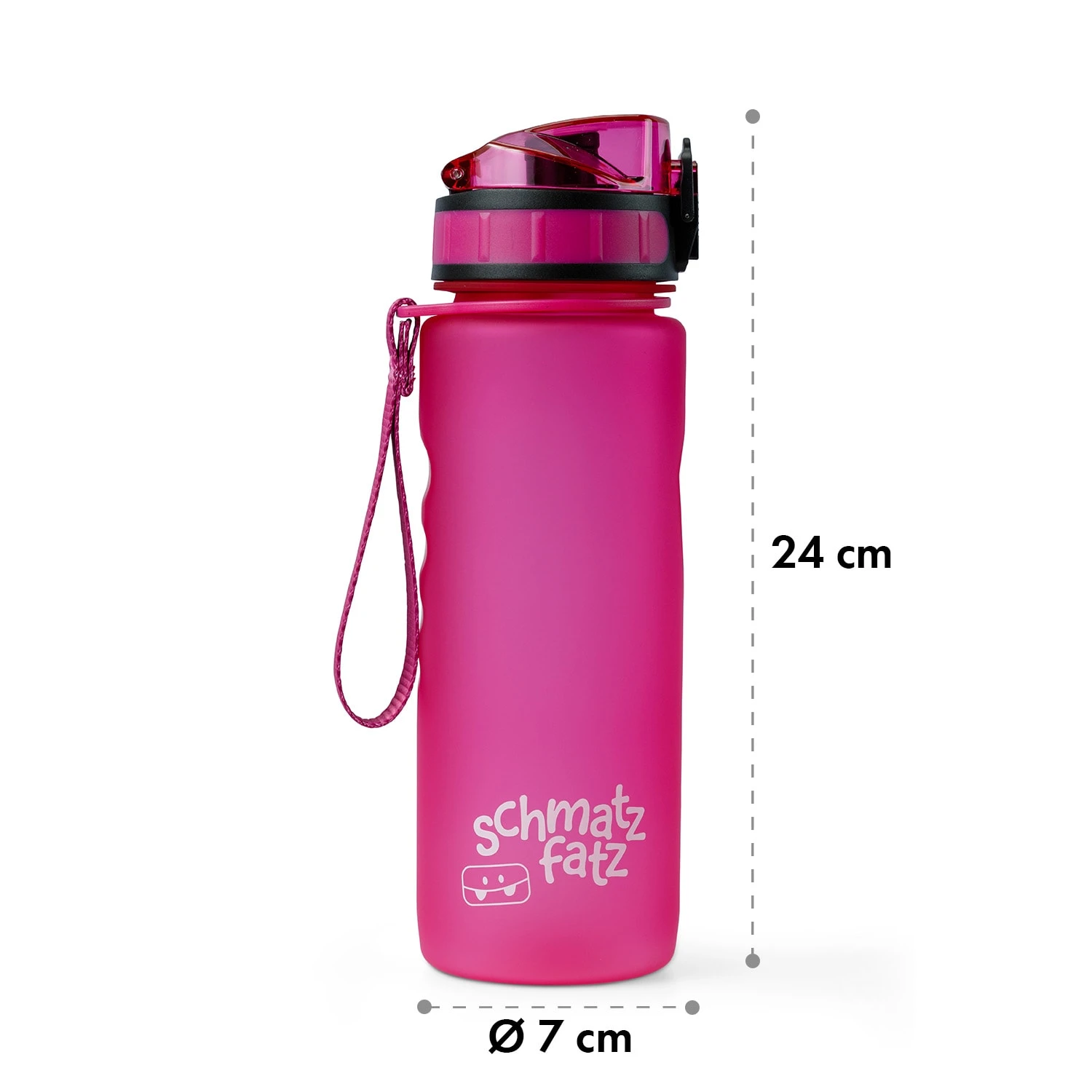 Schmatzfatz Trinkflasche Sportflasche 500 Ml 24 Cm Tritan – Bild 8