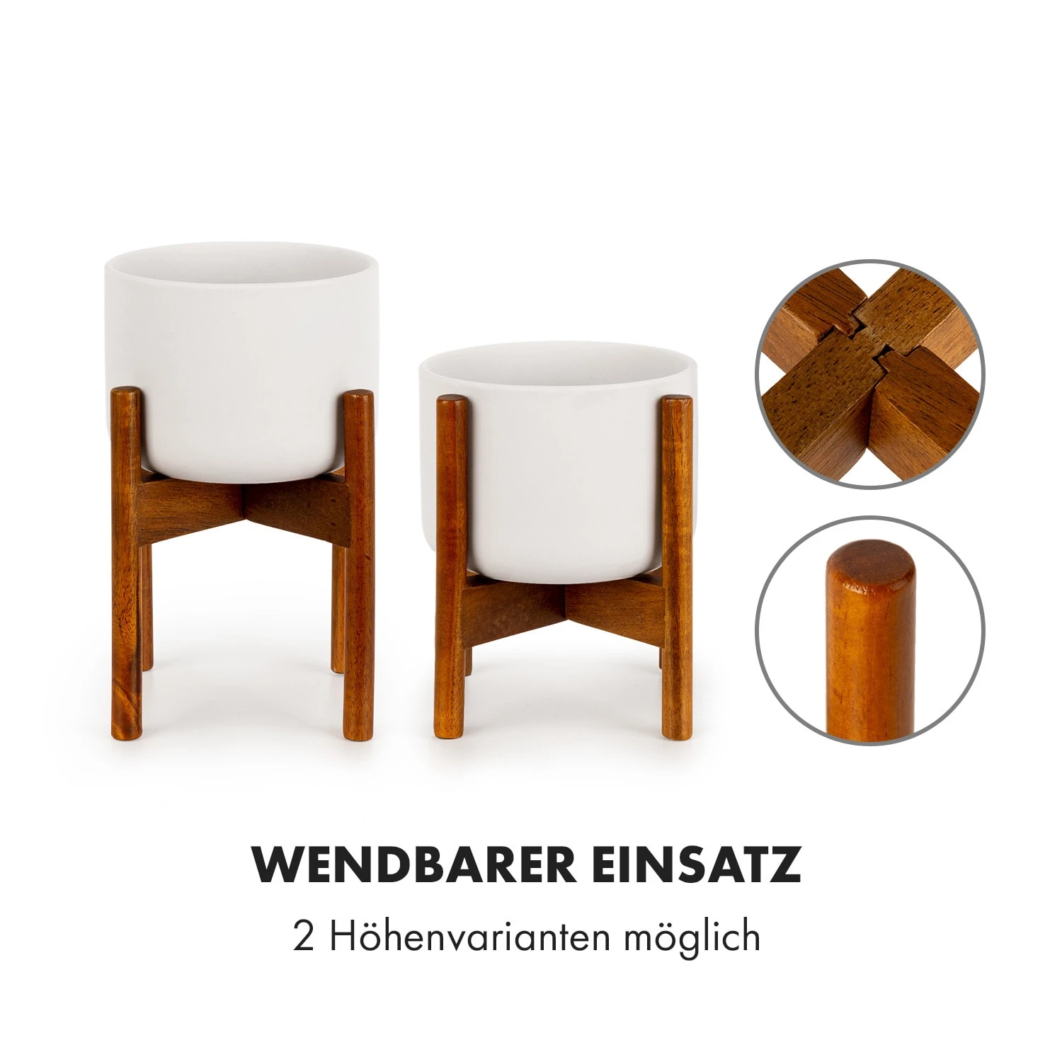 Thorn Blumentopf Mit Ständer 50er Jahre Stil 2 Größen – Bild 4