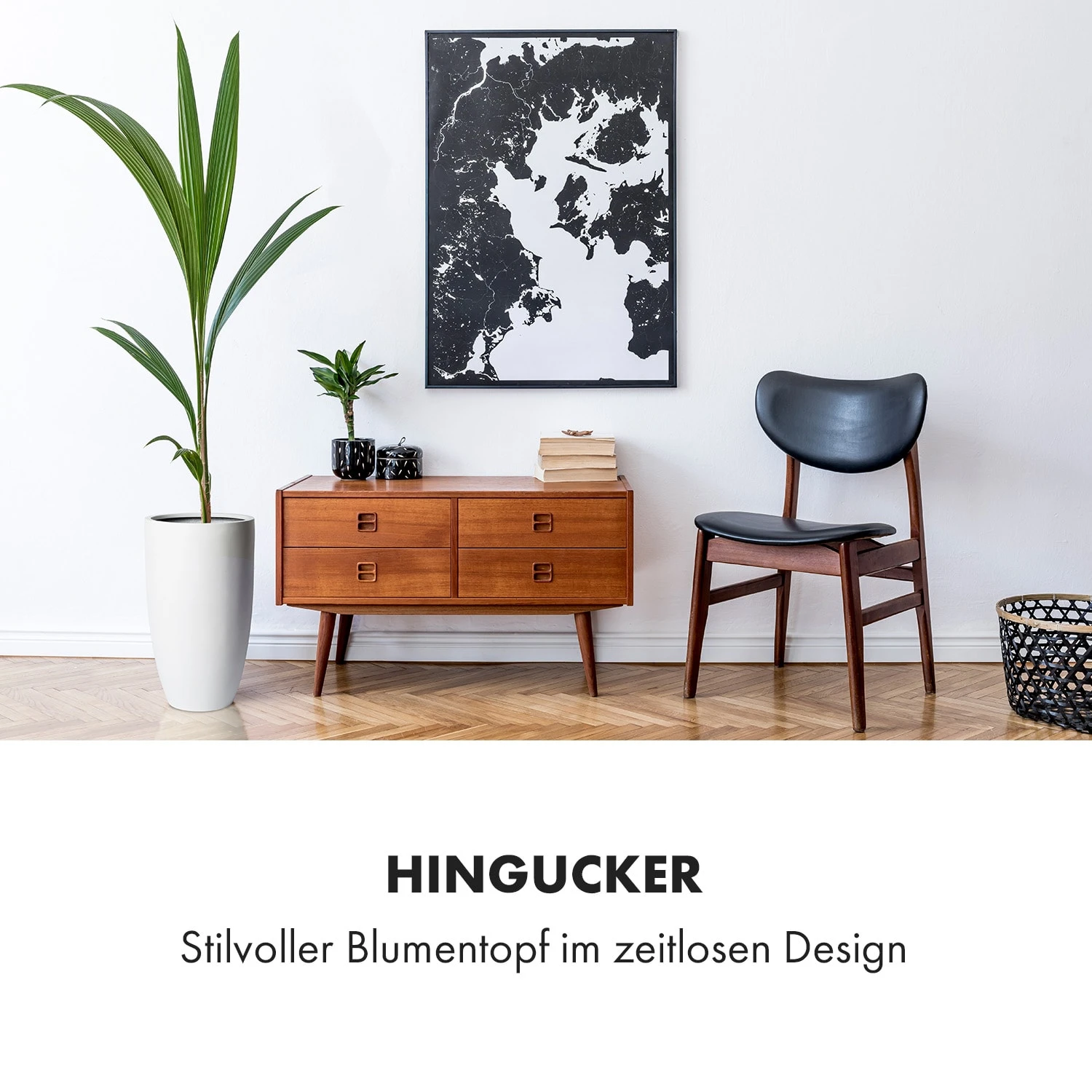 Almere Blumentopf Faserstein Pflanzenfreundlich Handgemacht Konisch – Bild 2